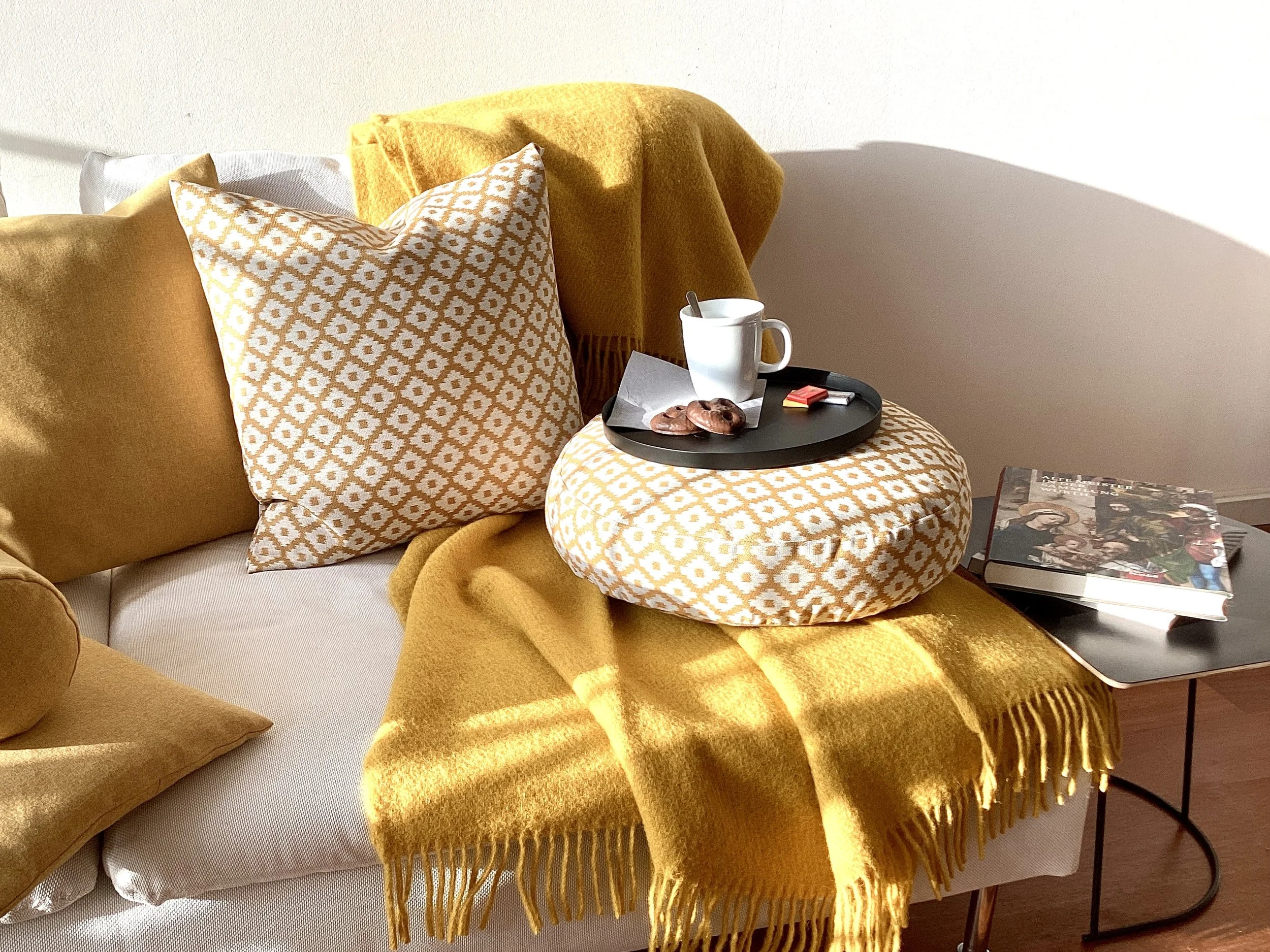 Wolldecke „Mustard“
