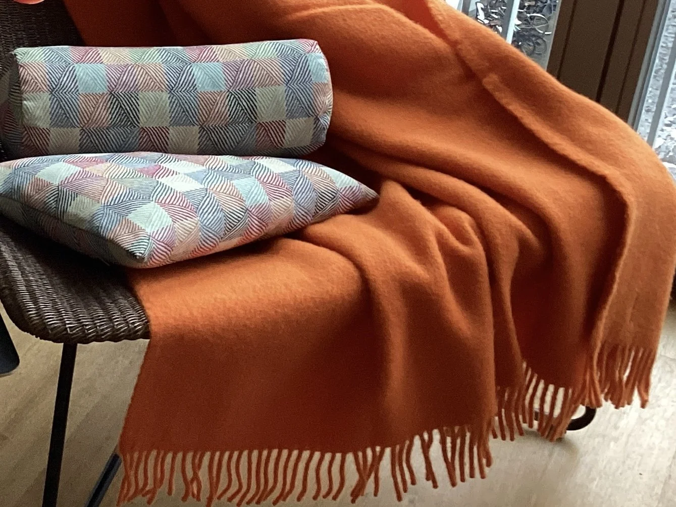 Wolldecke „Orange“