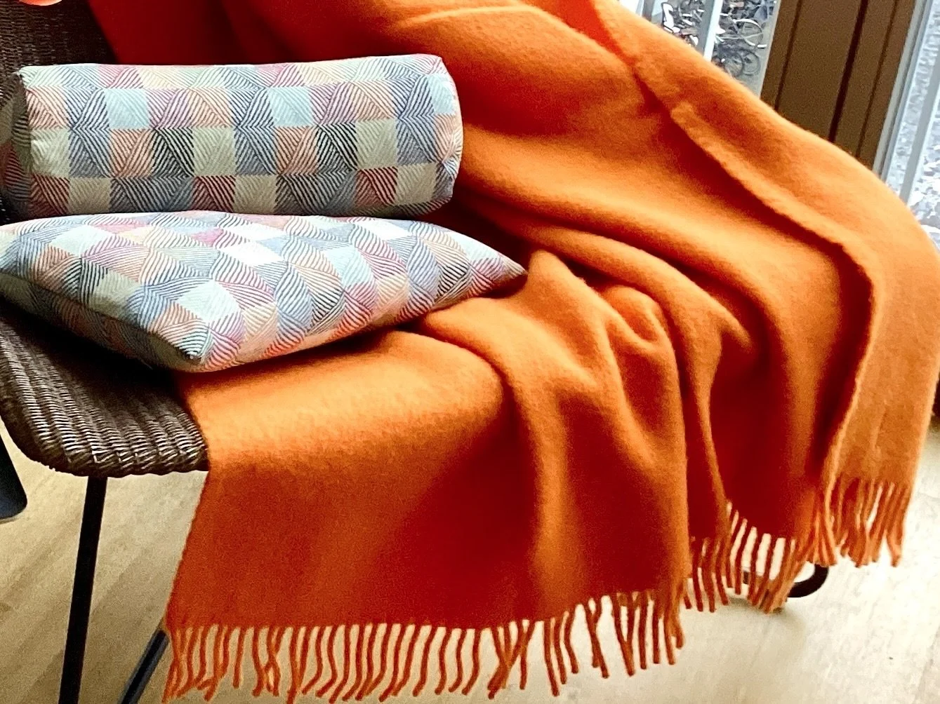 Wolldecke „Orange“