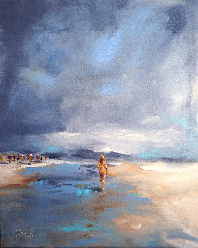 "Sugar Sand" | original oil on canvas | 20" x 16" | ©Tokos 2019