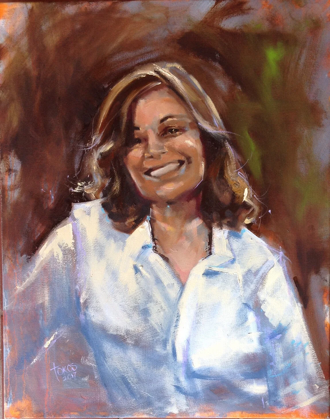 Nari | oil on canvas 20" x 16" | ©Tokos 2017