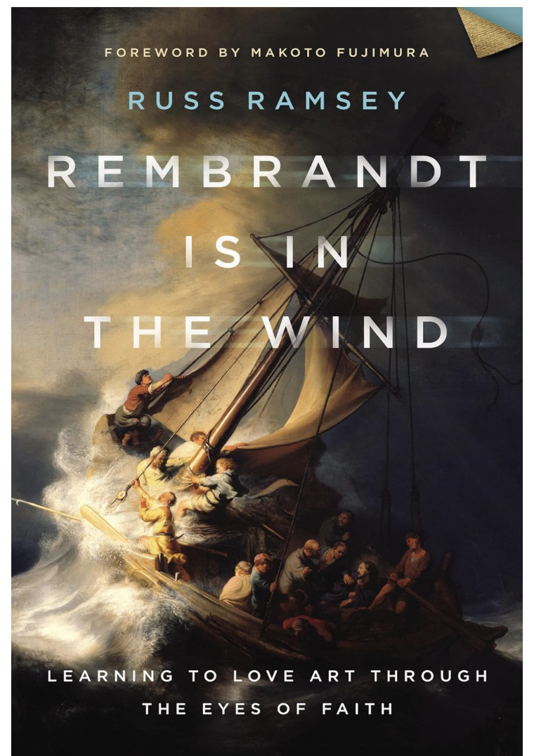 book cover is a reprint of Rembrandt's Storm on the Sea of Galilee