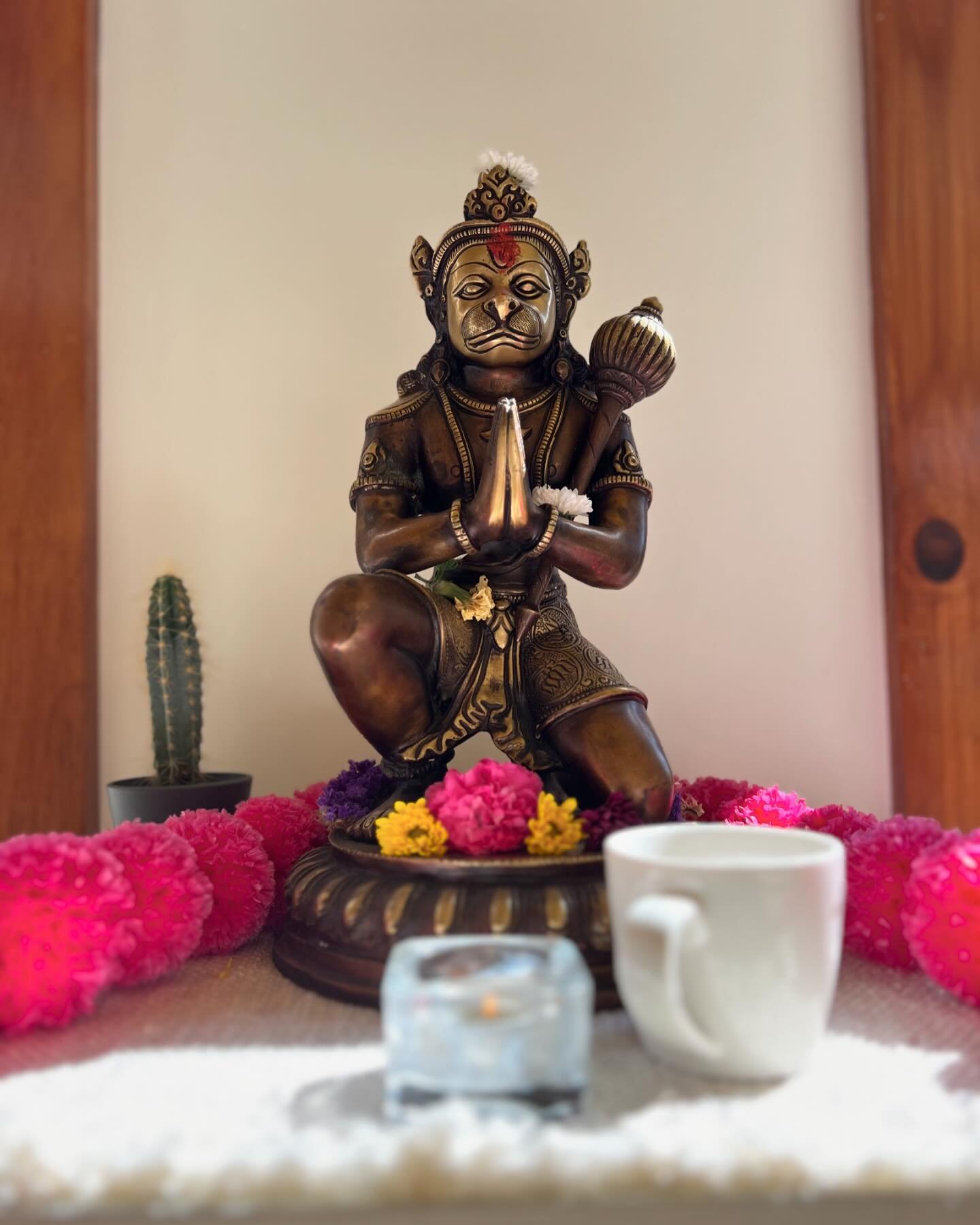 Today&rsquo;s full moon is also said to be Hanuman&rsquo;s birthday. 

Hanuman reminds us to return to the Truth of our hearts. He shows us what true devotion is and asks us to inquire to what we are devoted. 

Hanuman is intense yet humble. He devot