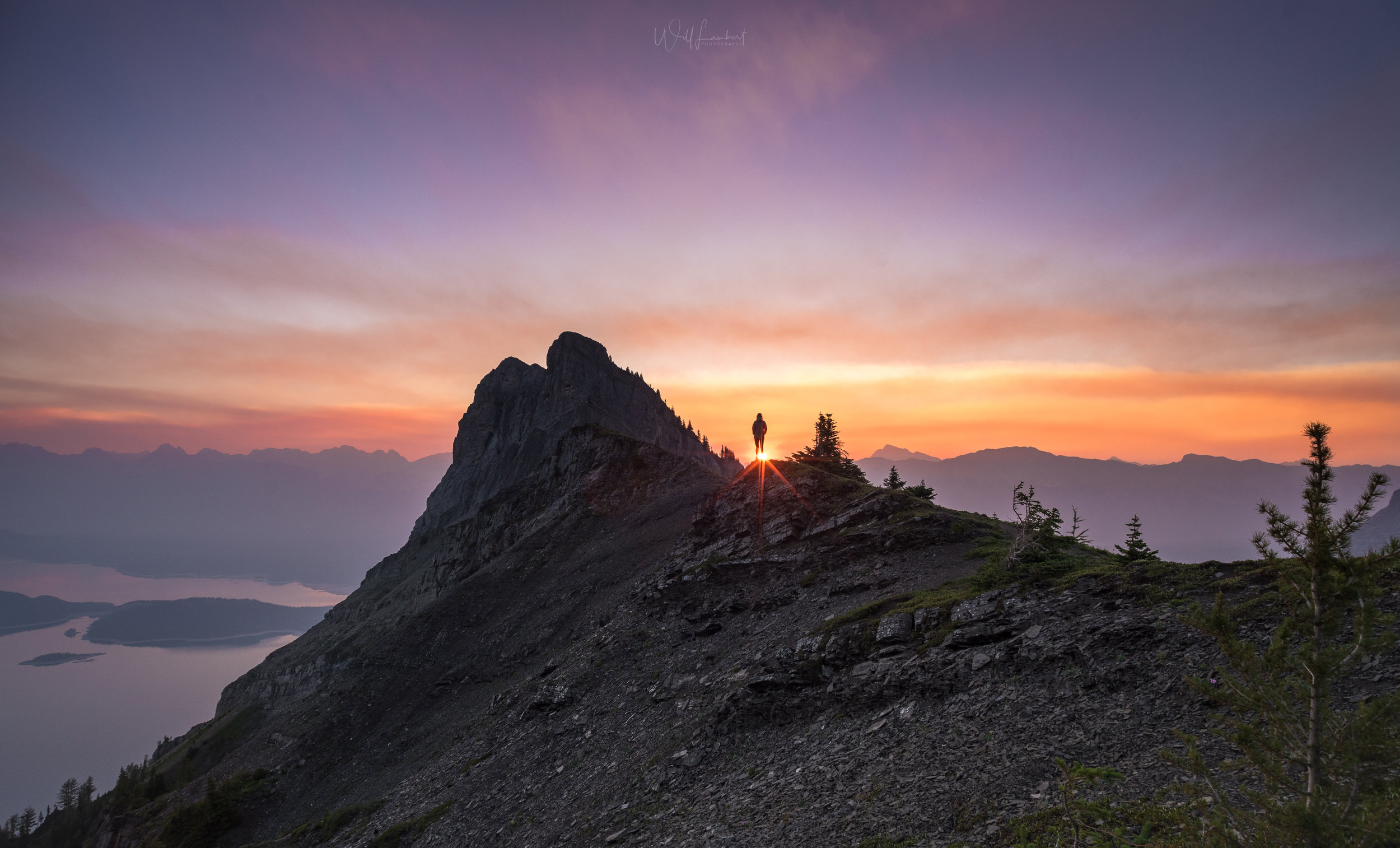 Sunrise over the Kananaskis Lakes