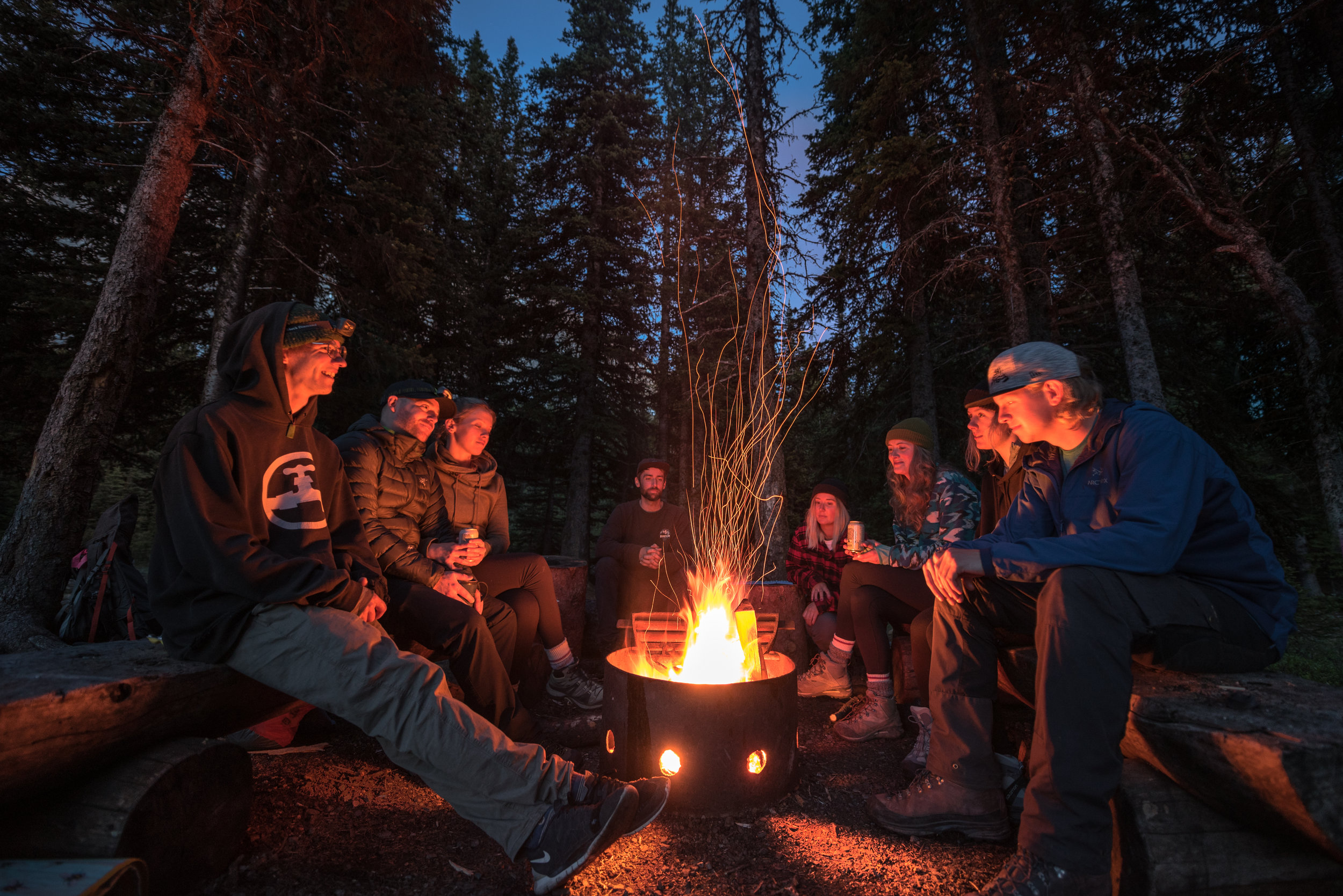 Friendship and Fires at Elbow Lake