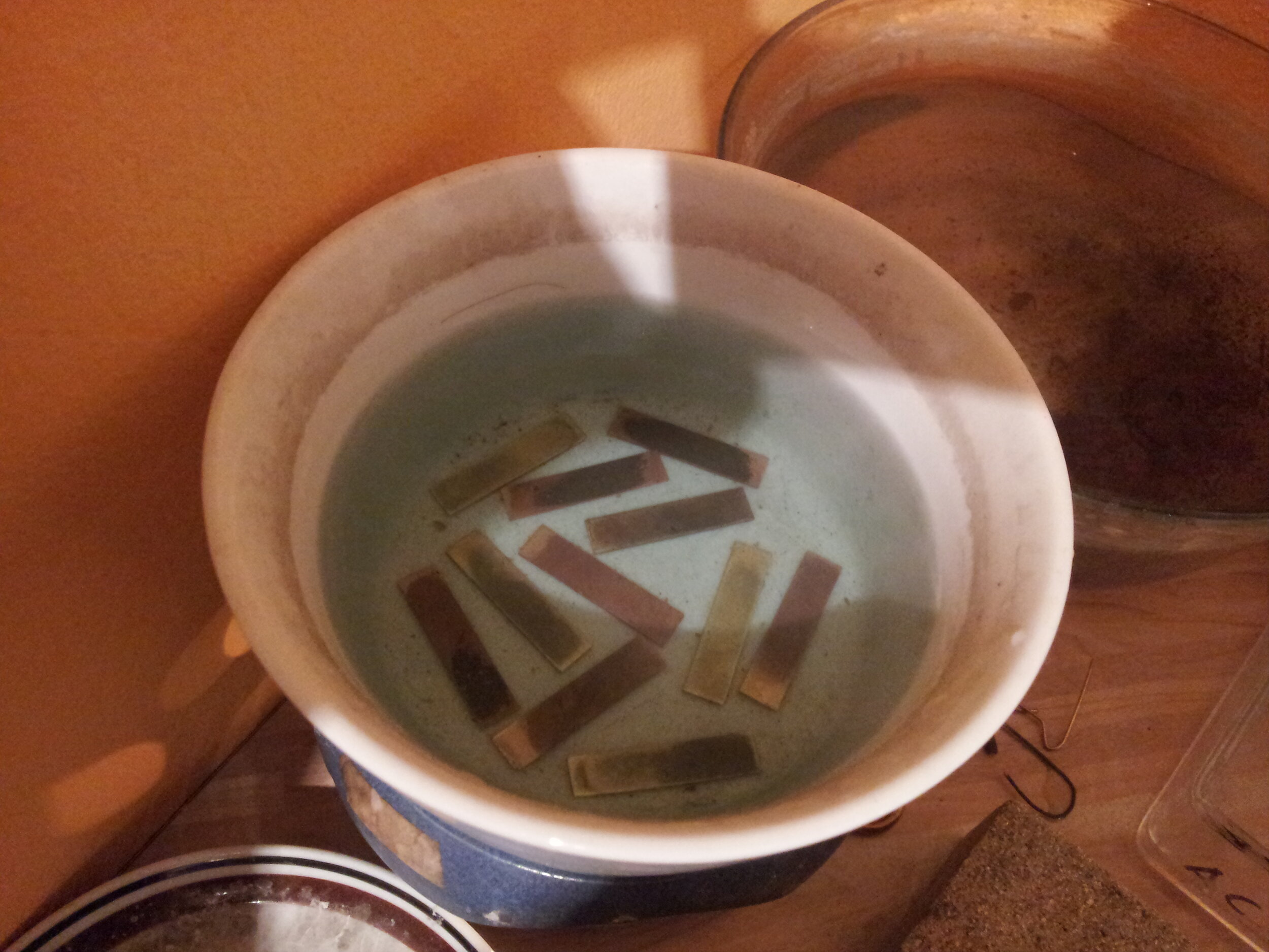 Oxidation abbeizen
