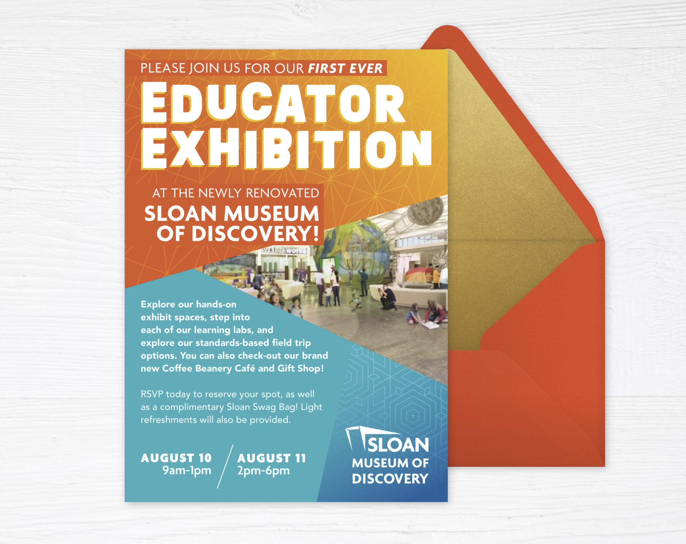 Invitation (print), Sloan Museum of Discovery