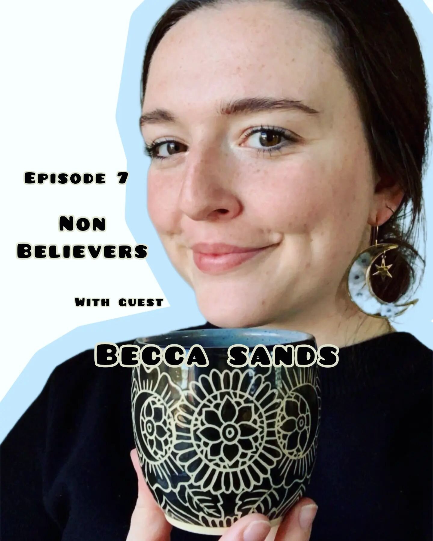 New episode alert!! Woo! 

On this episode @simplysands_ceramics Becca and I talked about our experiences with non-believers. What's a Non-believer? Well, listen in to find out! Podcast link in bio! 

Here's me being the weirdo host I am, I can't hid