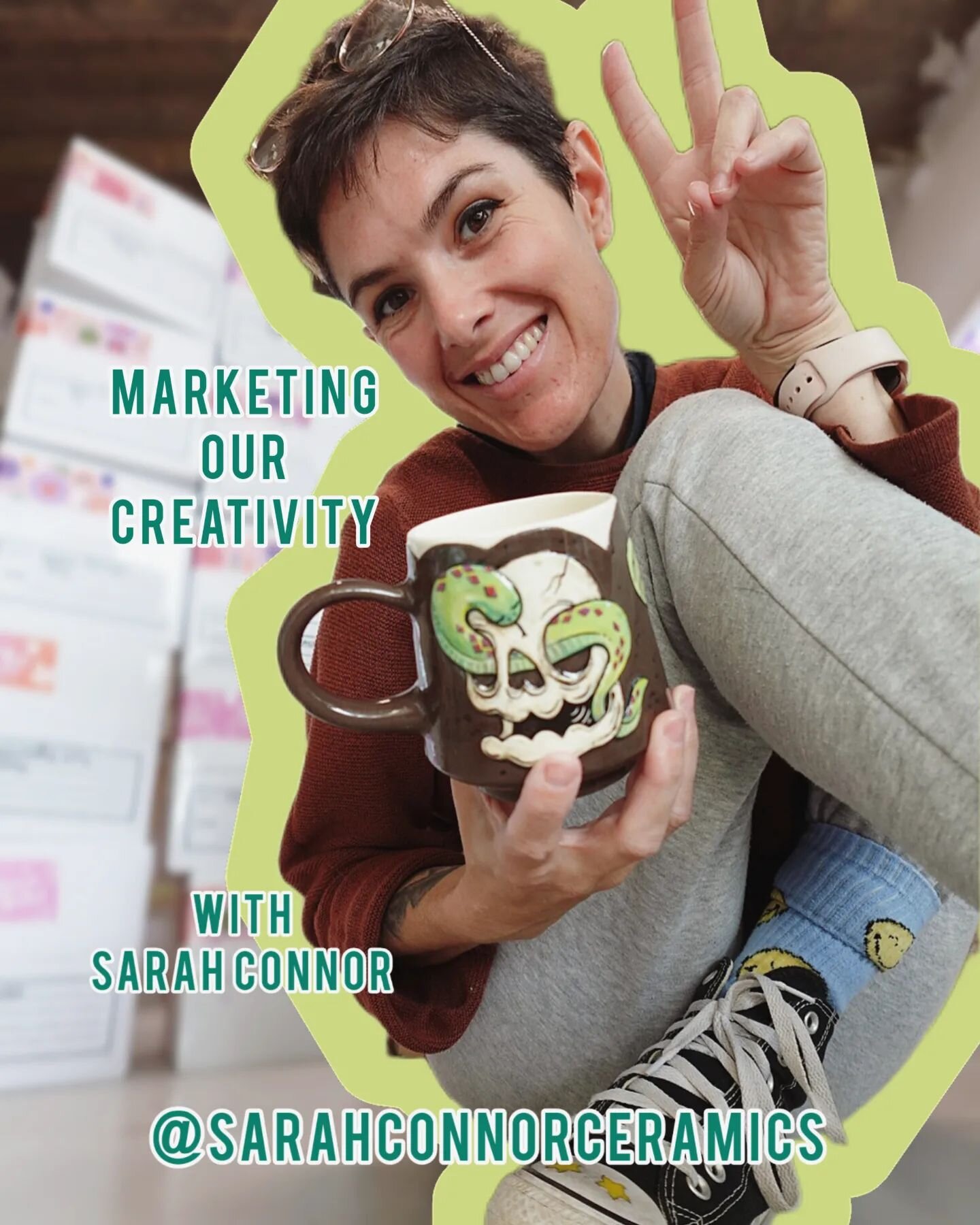 NEW EPSIODE! 😎 

On this episode, I'm joined by badass artist @sarahconnorceramics to talk about Marketing Our Creativity. 

Marketing can be hard. As artists, we prioritize the creation process, not the marketing of the work. But what happens when 