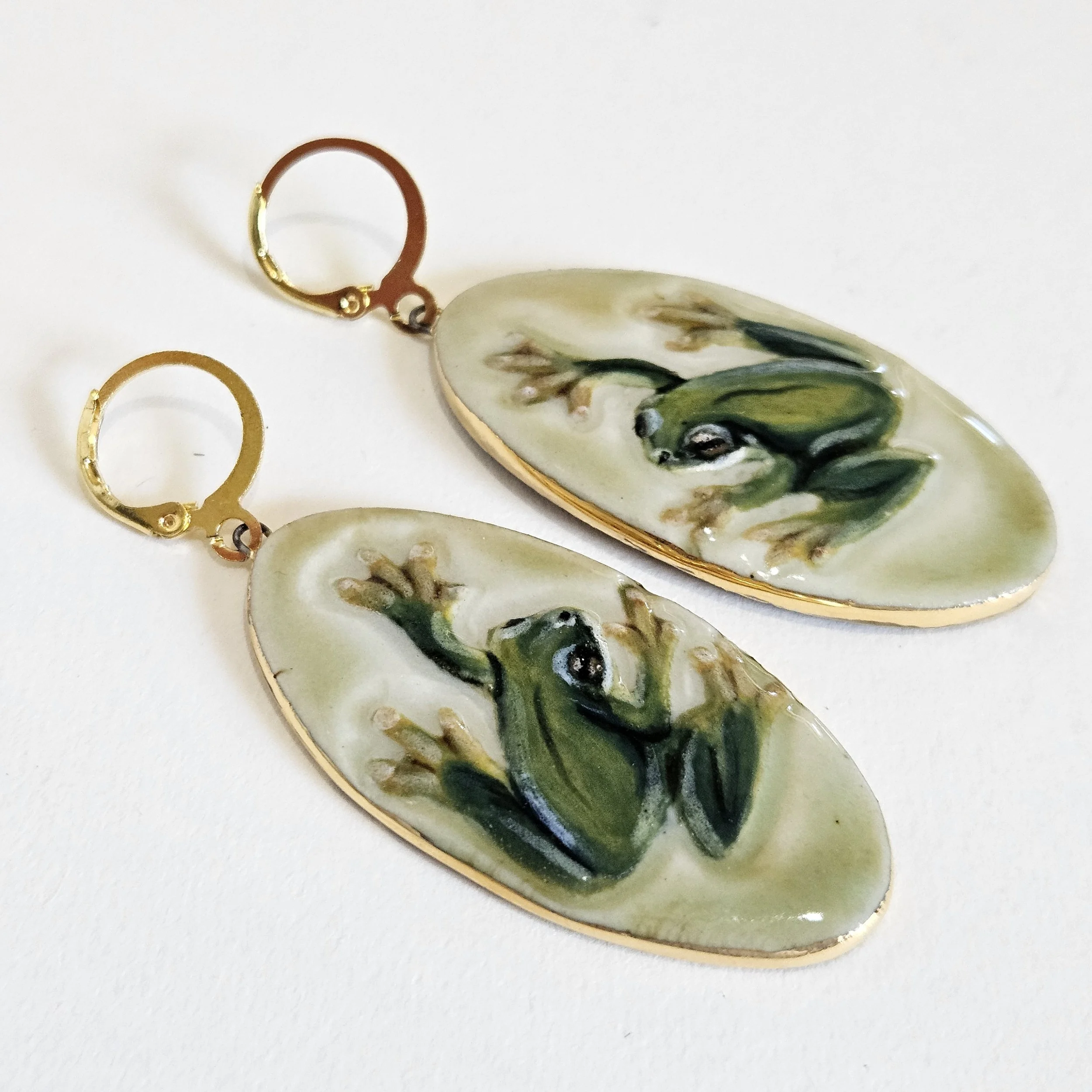 Frog earrings