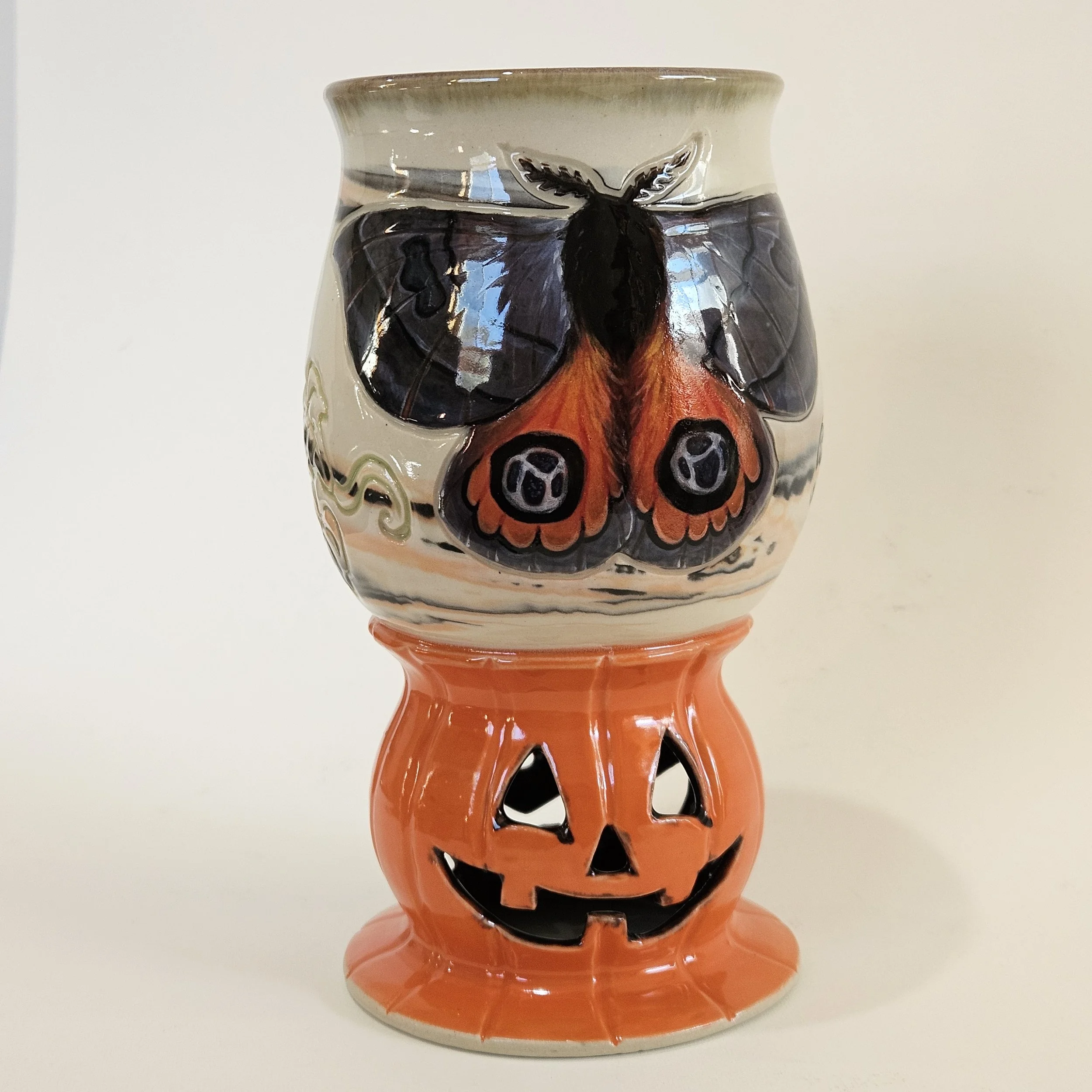 7. Halloween Moth goblet