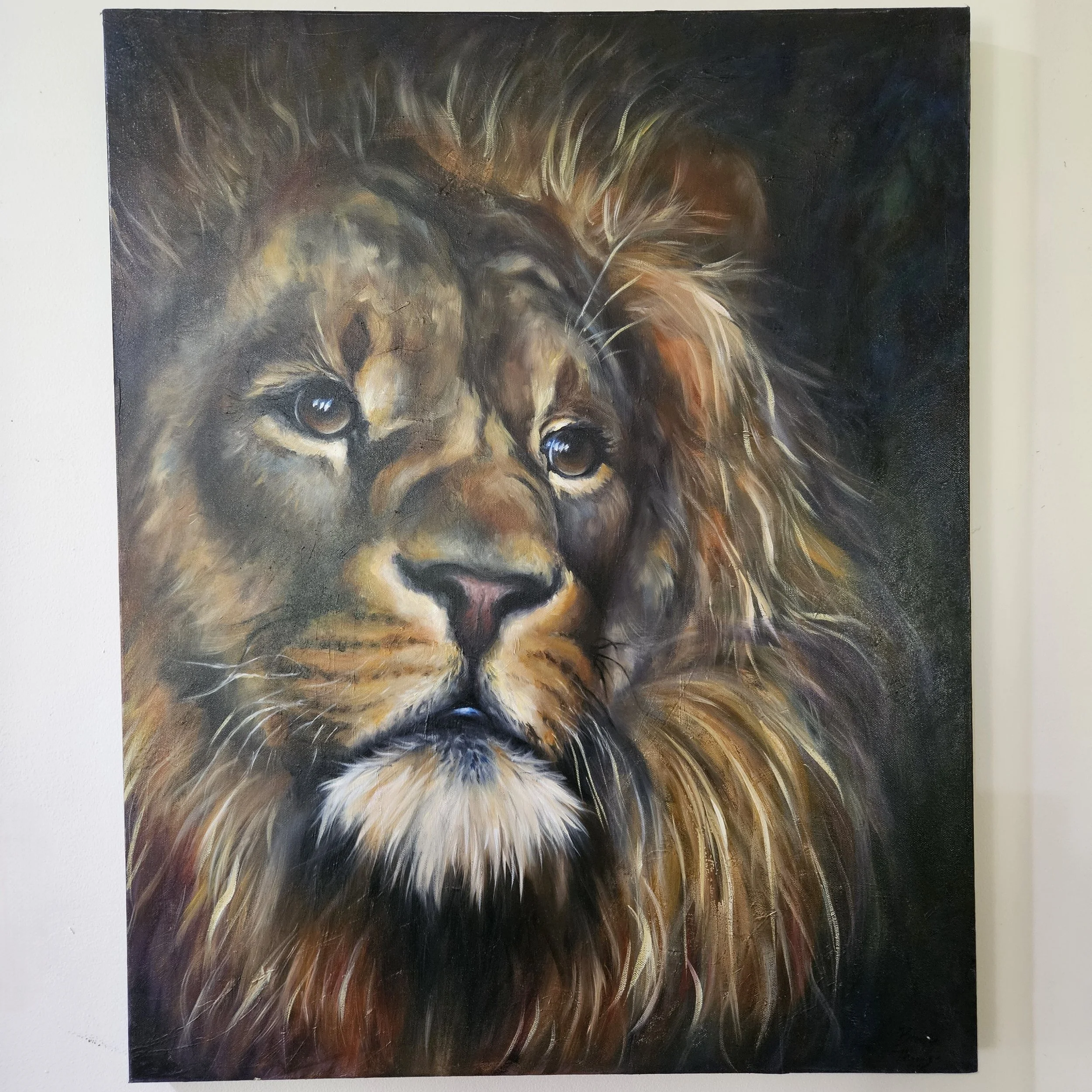 Lion painting