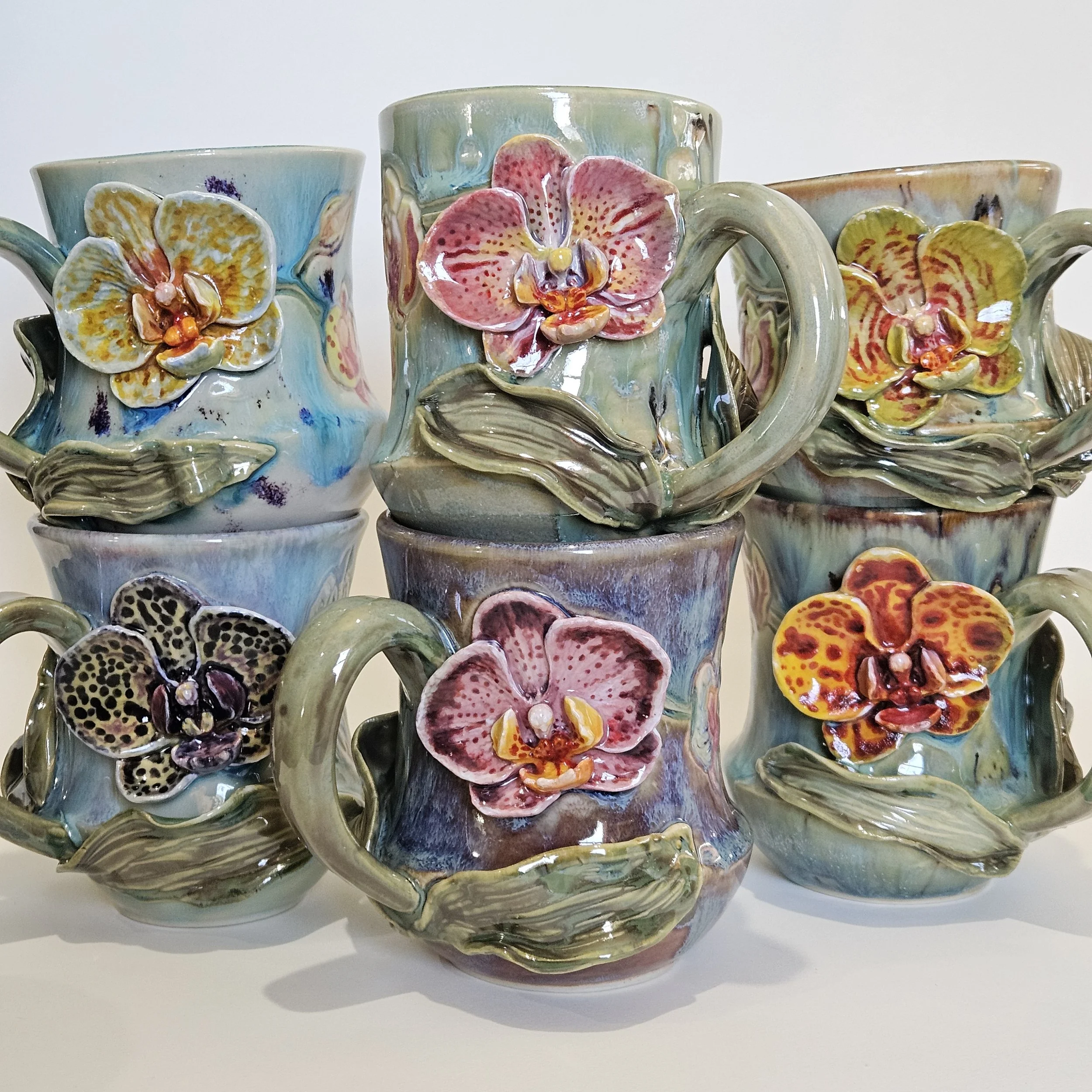 1. Orchid mugs