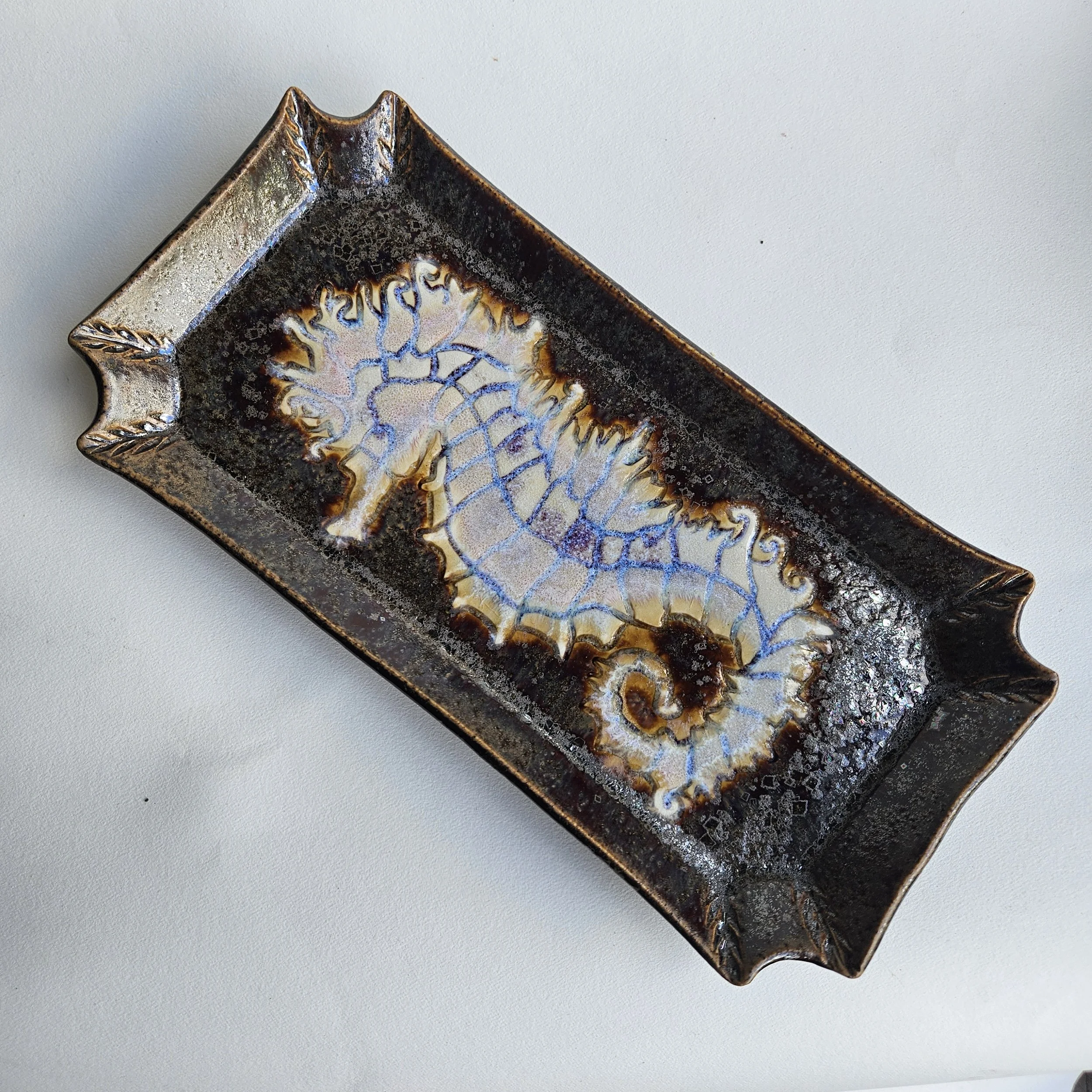 Seahorse platter