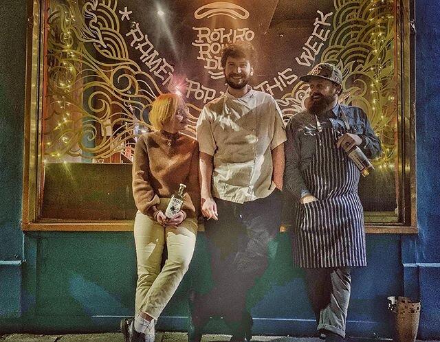 Tonight @basespiritscollective  got the chance to make some drinks with the  Legends of pop up ramen (@rokkaku_ramen )
.
Their pop up is open until Sunday and is being hosted by Charlotte and the team @oohmamileith.
.
We can not recommend enough! .
#