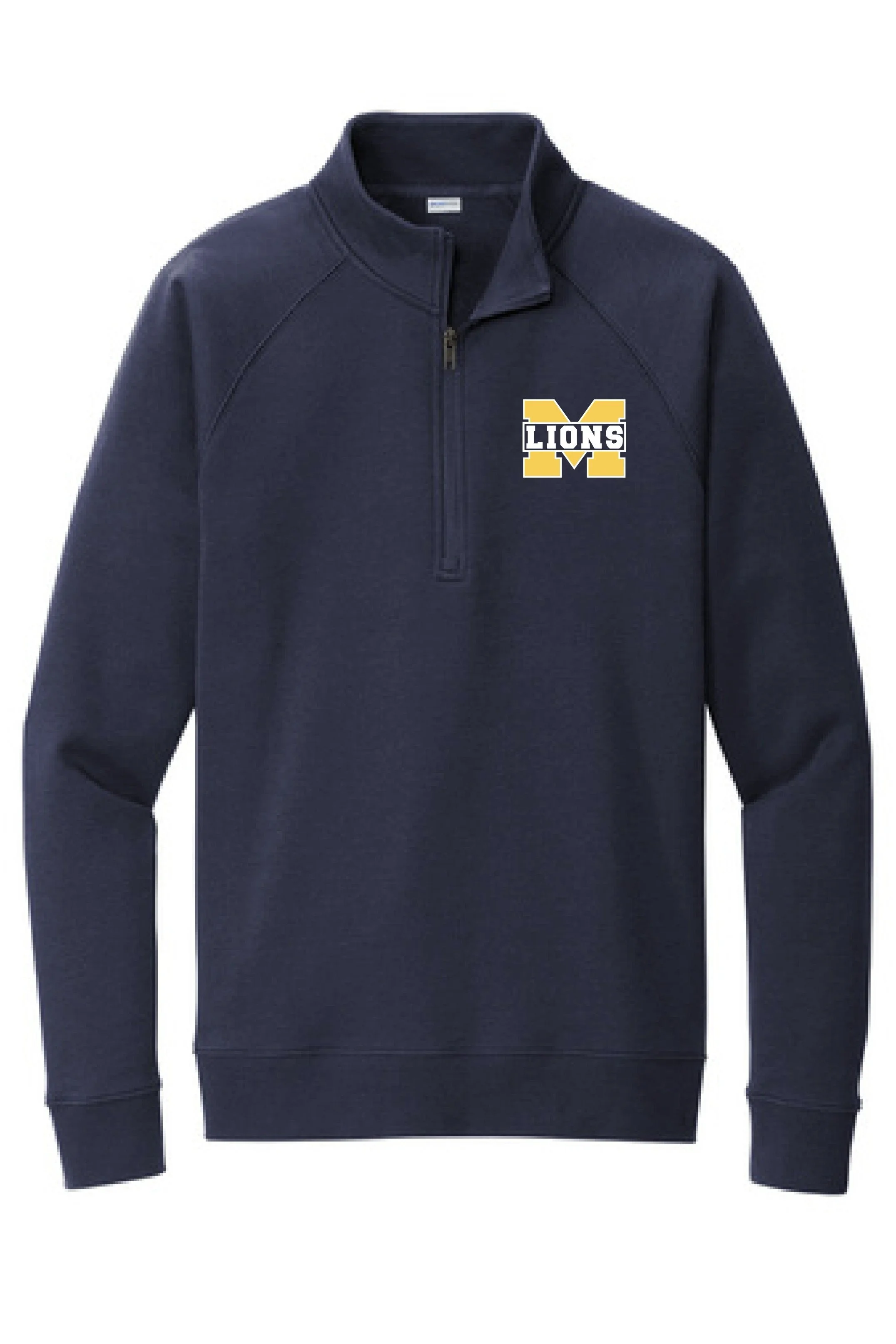 MHS Navy-Quarter Zip Soft Shell