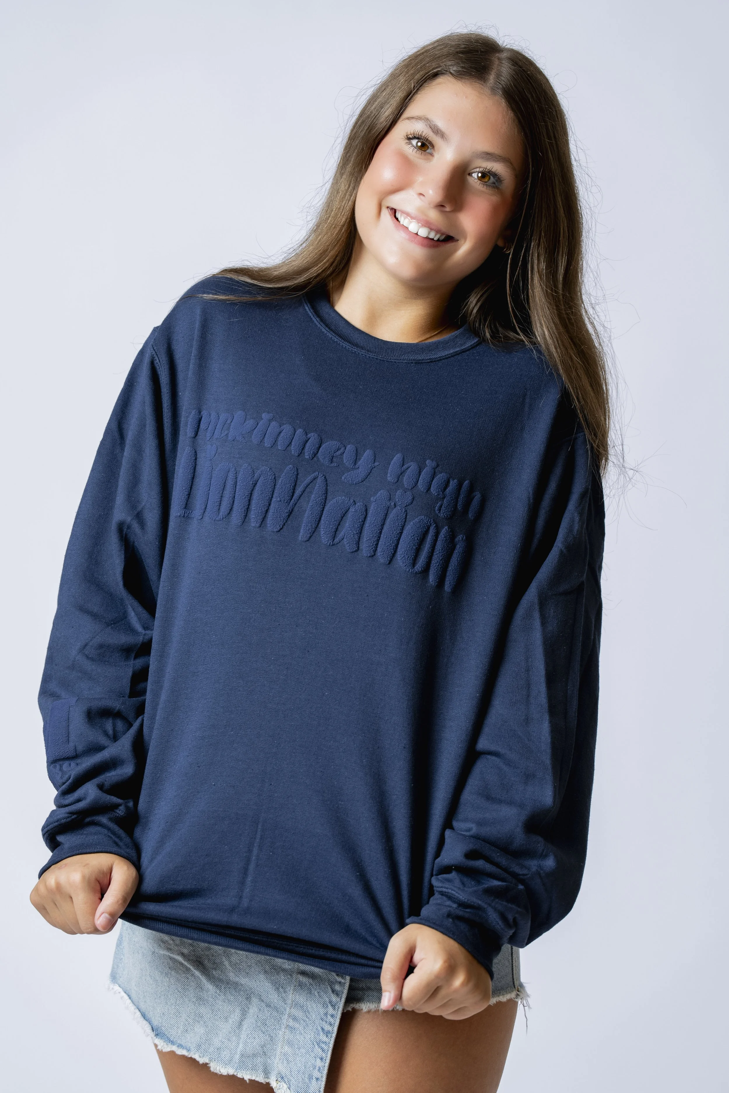 Womens MCKINNEY HIGH LION NATION Puff Vinyl Sweatshirt
