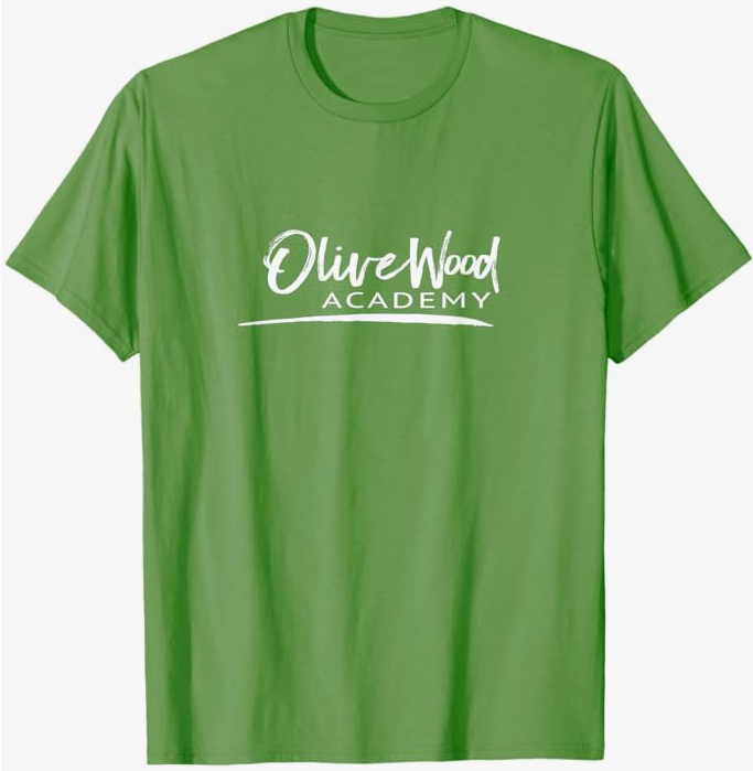 OliveWood Academy Logo Year 2025-2026 Apparel T-Shirt - 17.99