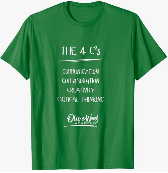 Olivewood Academy 4 C's Standard Tee T-Shirt - 17.98