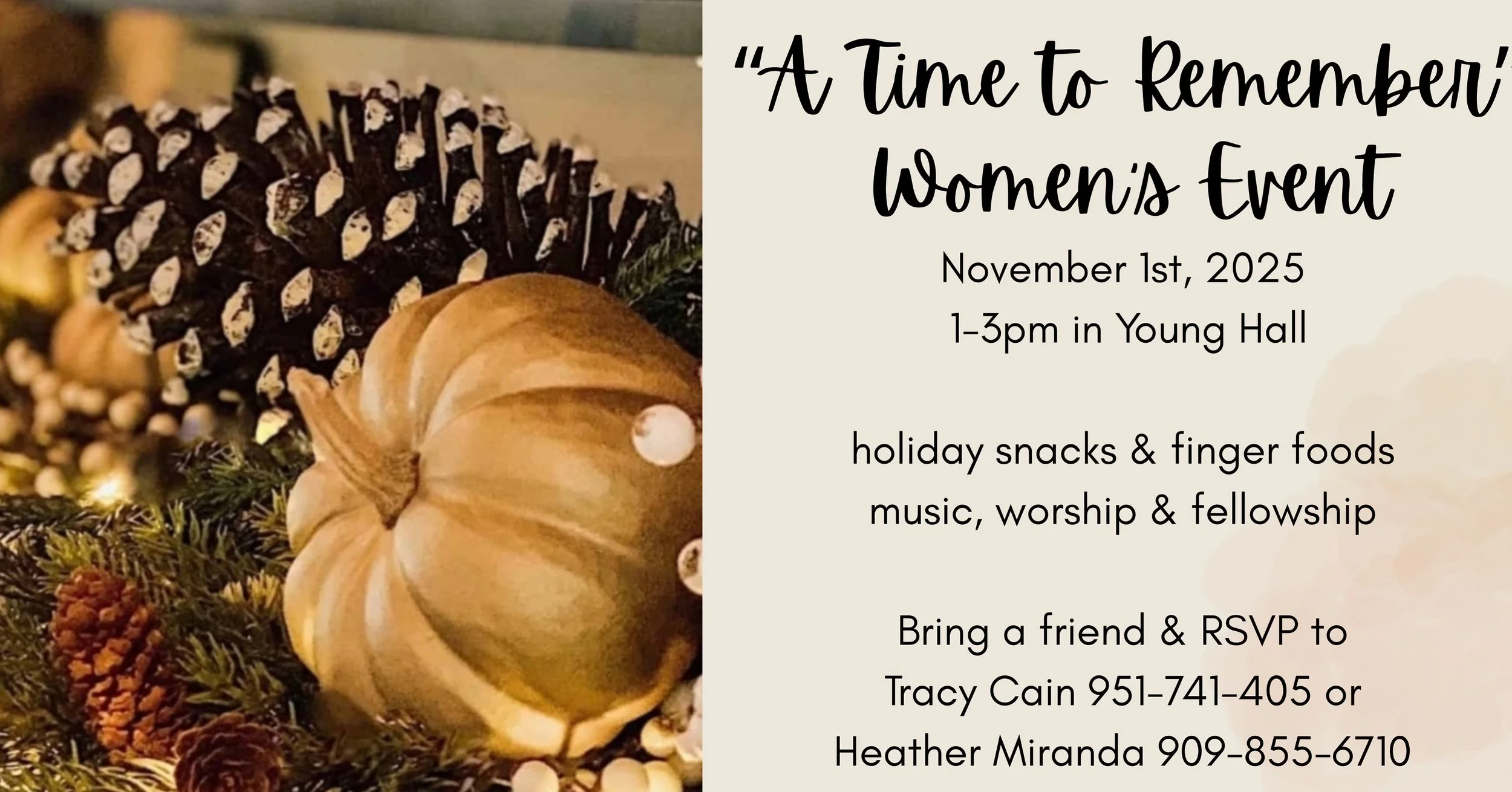 Women’s Event: A Time to Remember