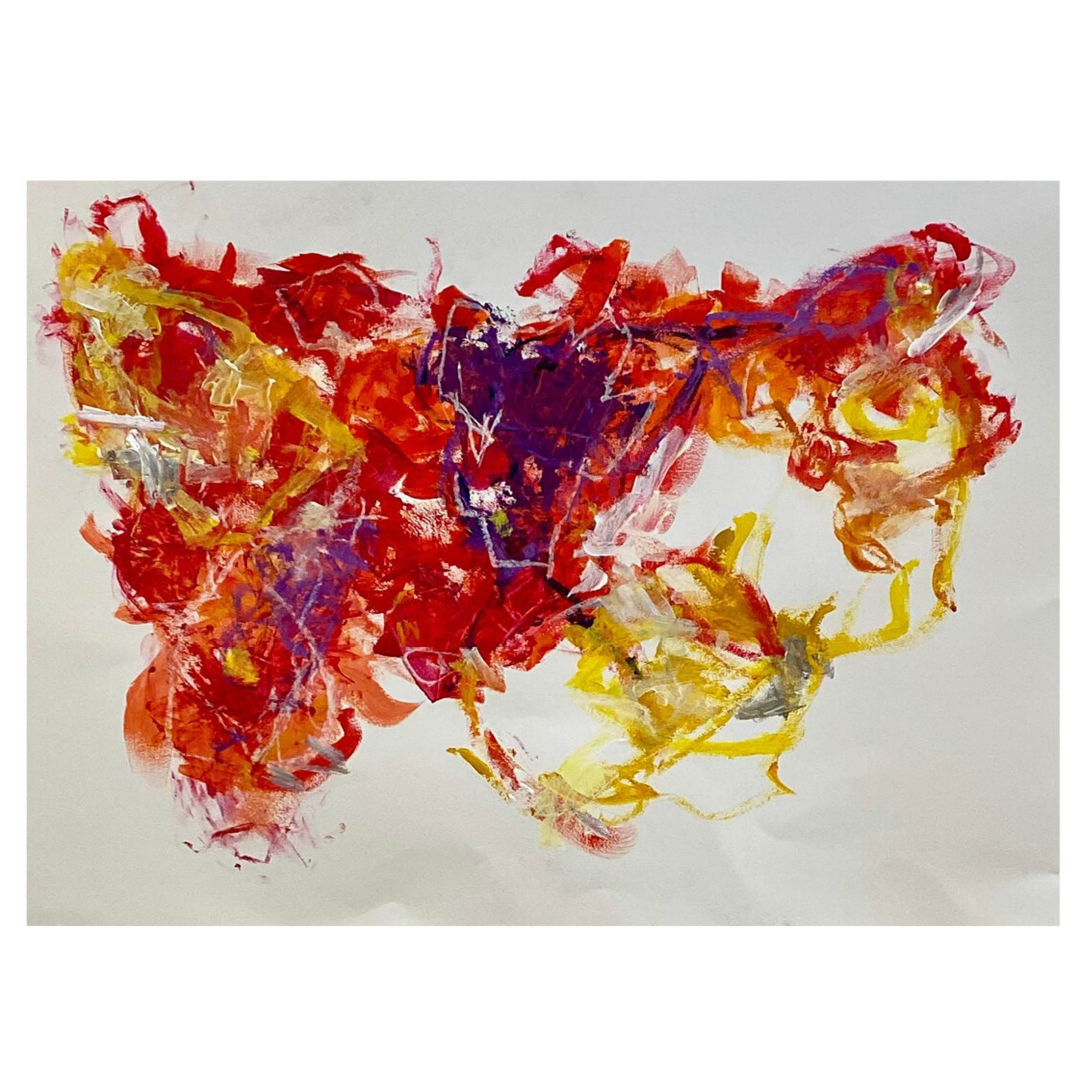 Arriving Late - 22"H x 30"W