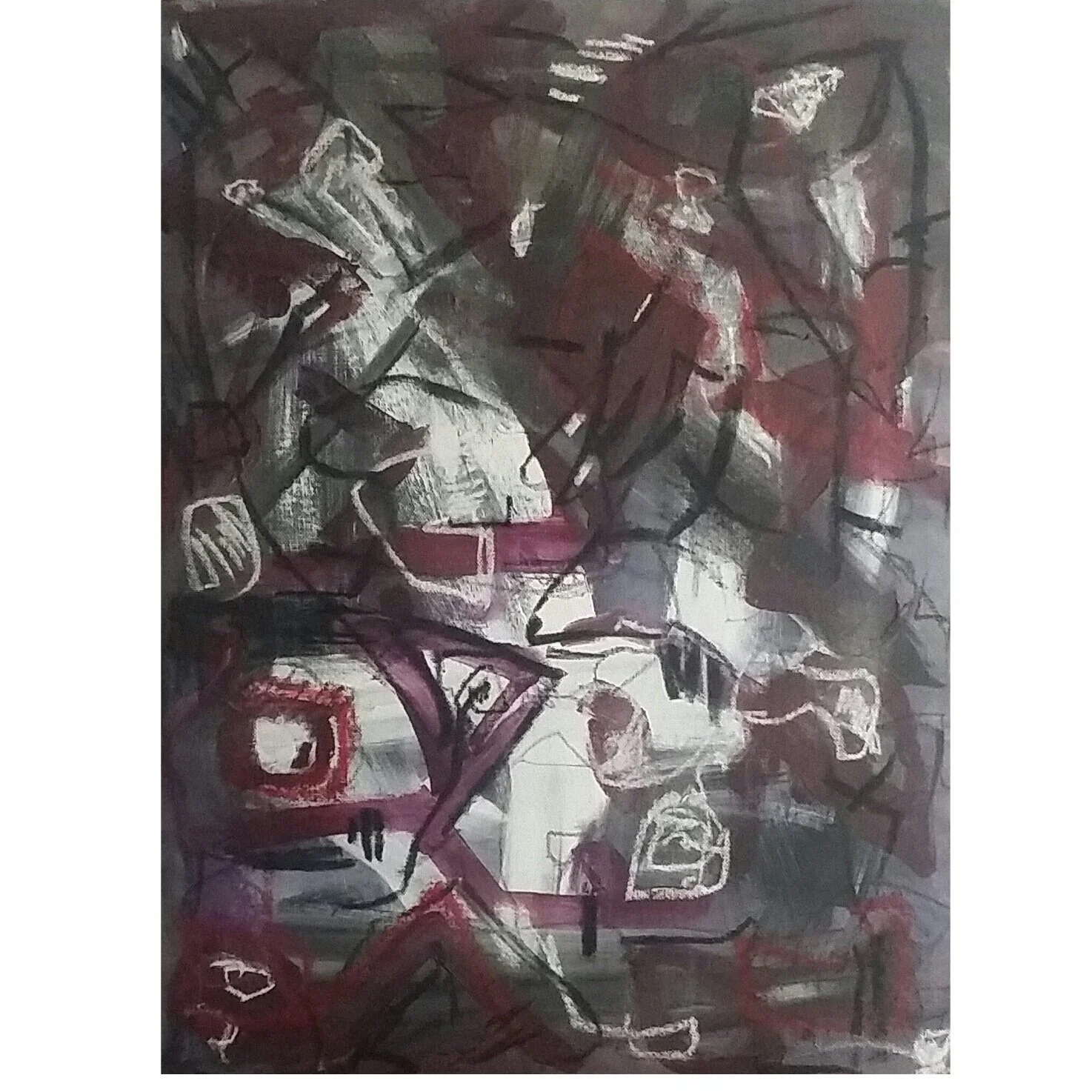 Lots of Wine - 24” H x  18” W