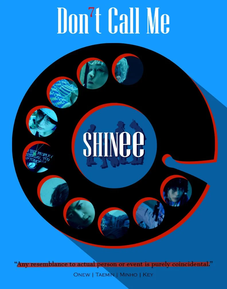  The main feature of this design is the rotary dial which features photos of  SHINee  group members. You can also see the group silhouette in the center of the dial. The color scheme is inspired by Key’s outfit in the music video. 