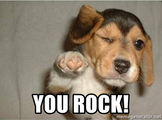 Because you rock!