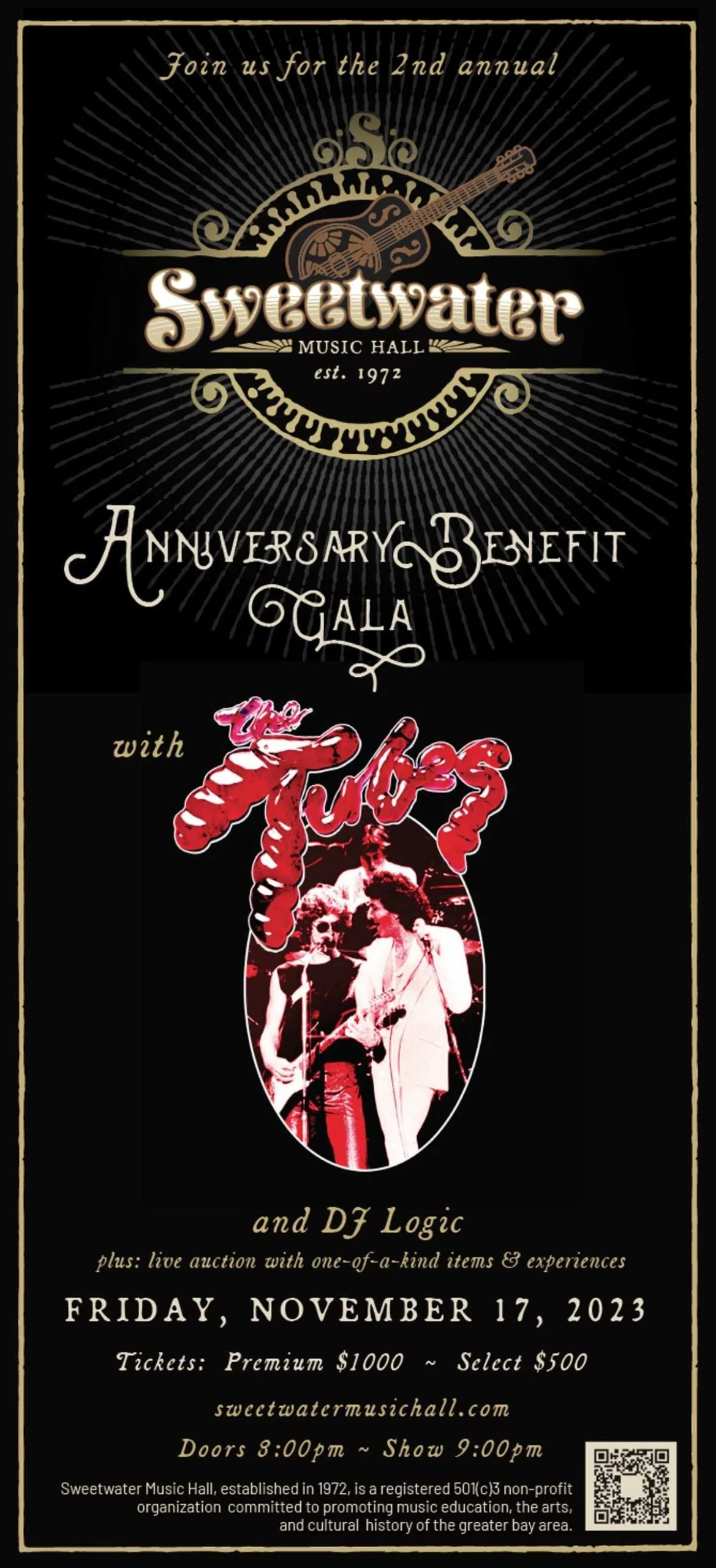 Sweetwater Music Hall 51st Aniversery Benefit Concert - THE TUBES