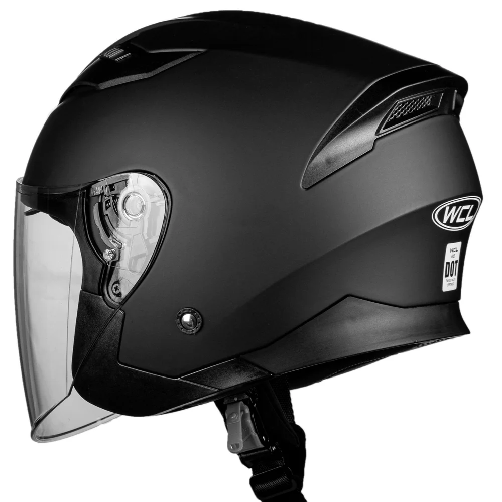 WCL 3/4 W/ Dual Flip Down Faceshields Motorcycle Helmet & Scooter Helmet WCL Helmets WCL 3/4 W/ Dual Flip Down Faceshields Motorcycle Helmet & Scooter Helmet WCL Helmets