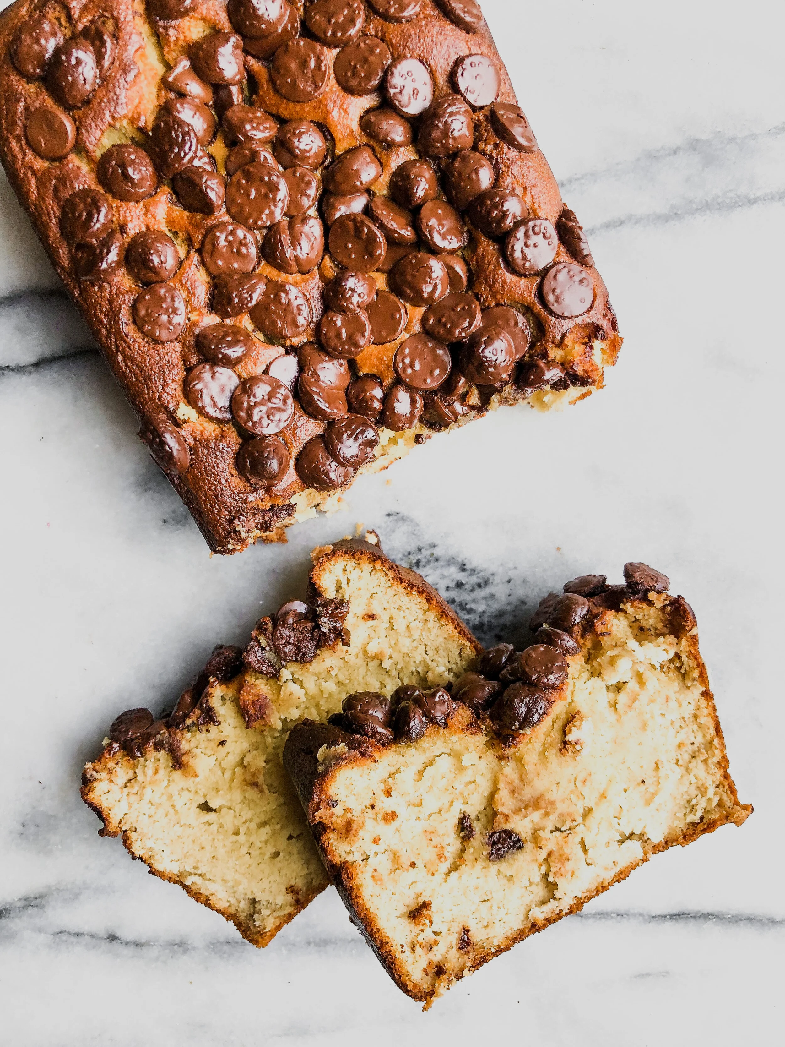 Blender Peanut Butter &amp; Chocolate Chip Banana Bread (GF/DF)