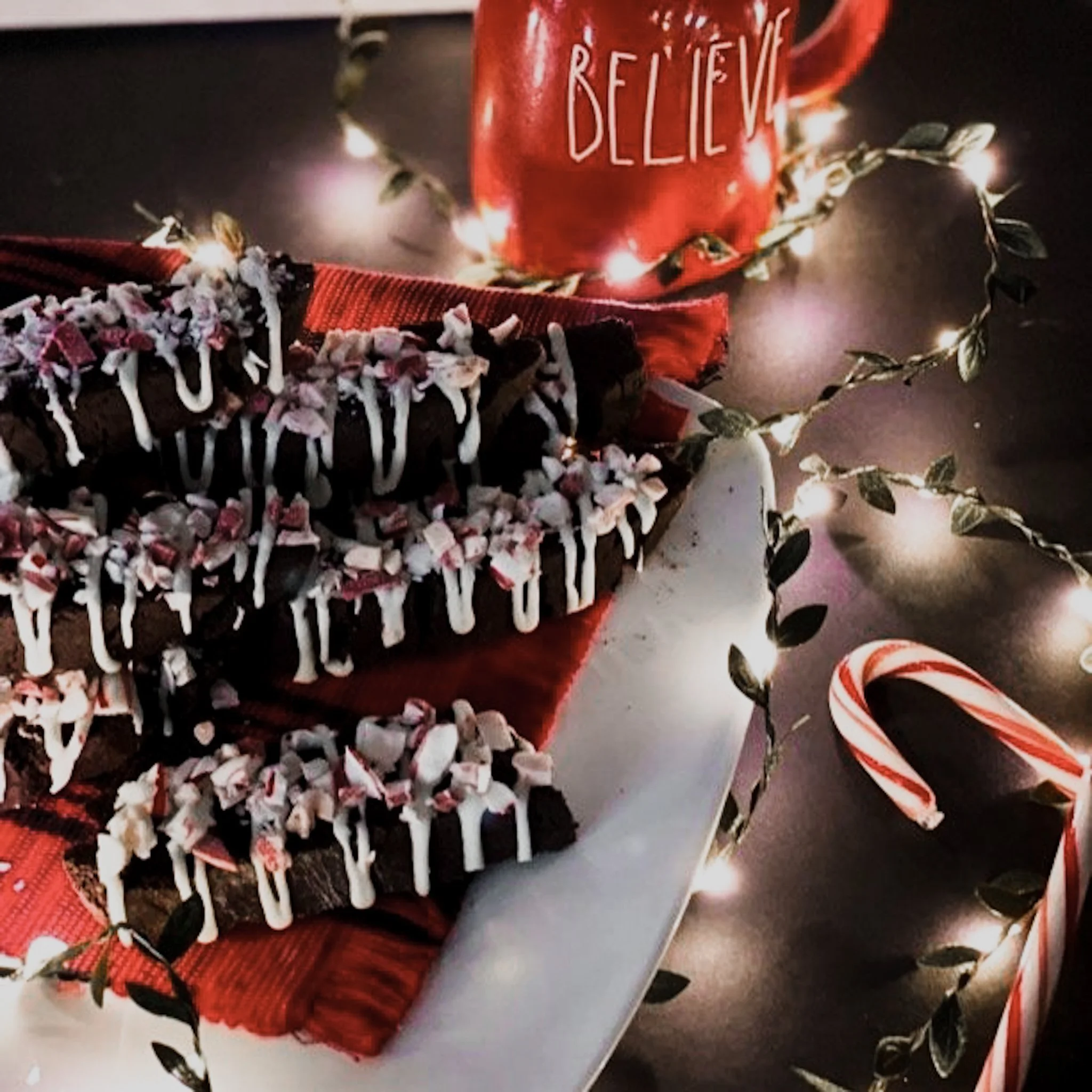 Chocolate Peppermint Bark Biscotti