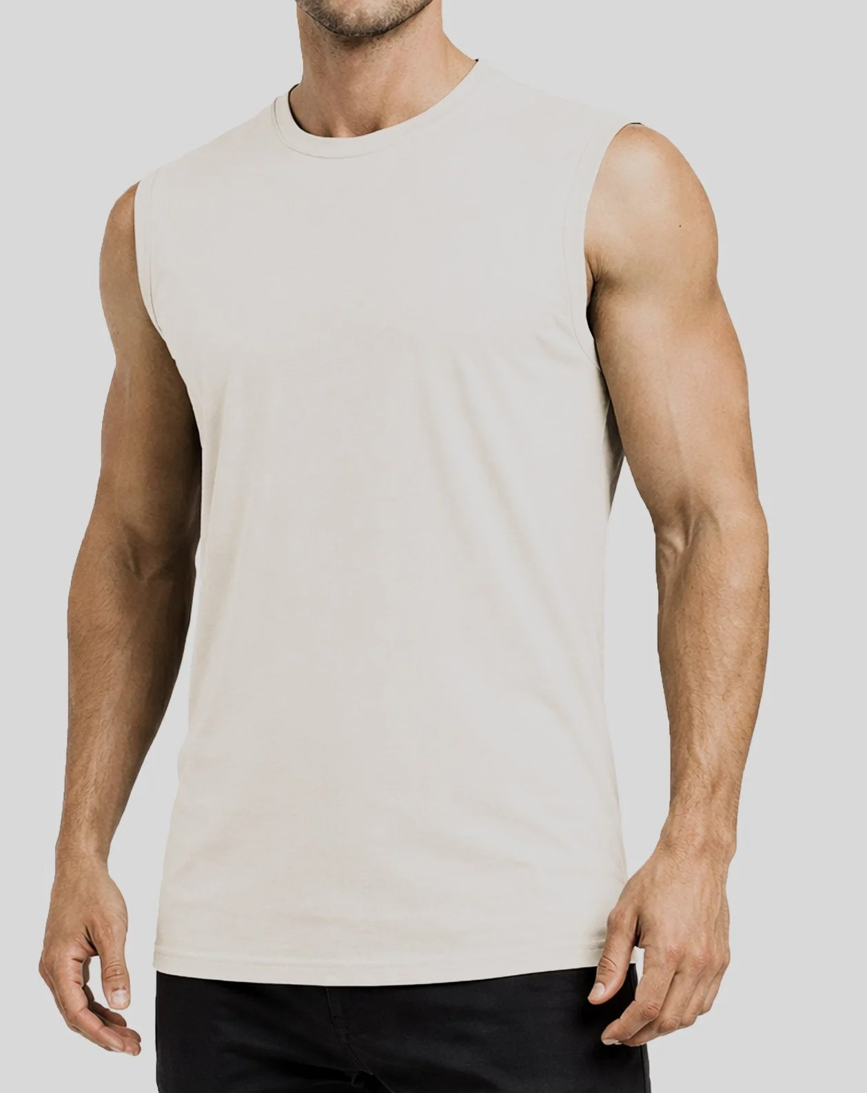 SLEEVELESS MUSCLE T SHIRT