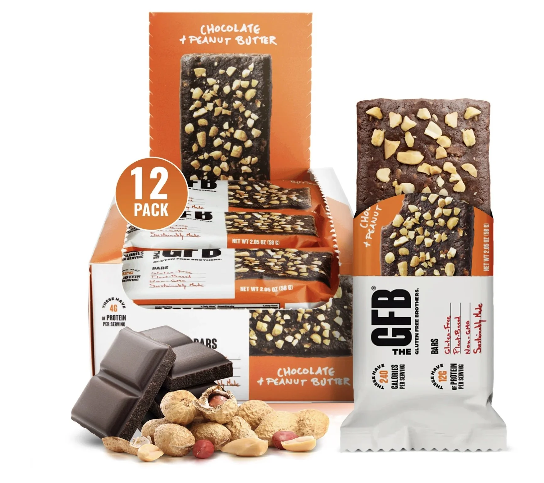 The GFB Bar - Chocolate + Peanut Butter