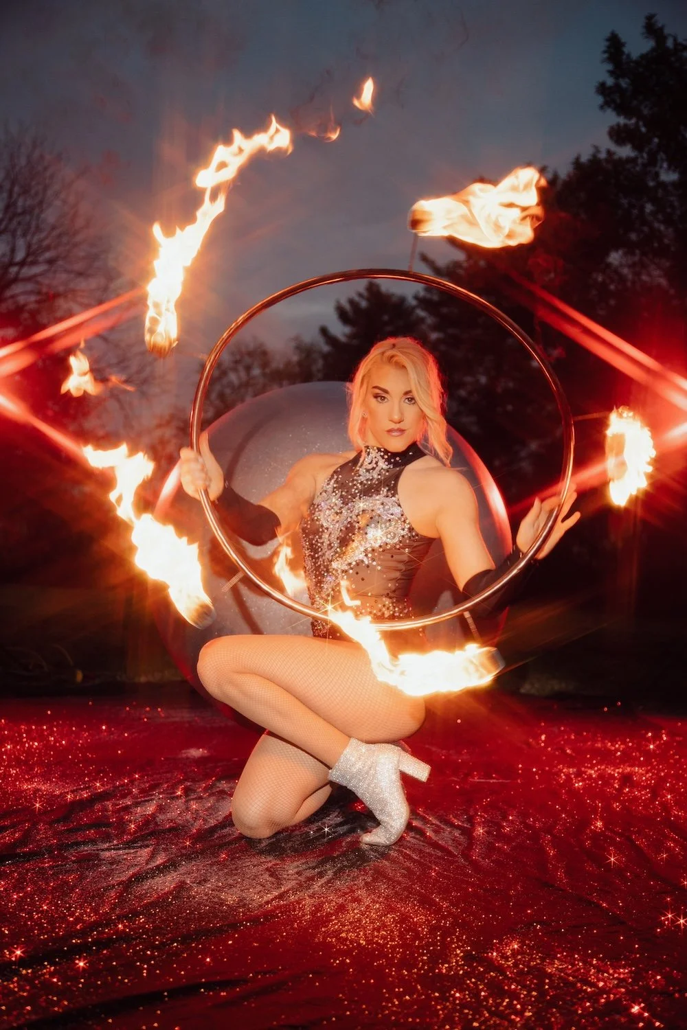Fire Performer Grace Good for corporate events