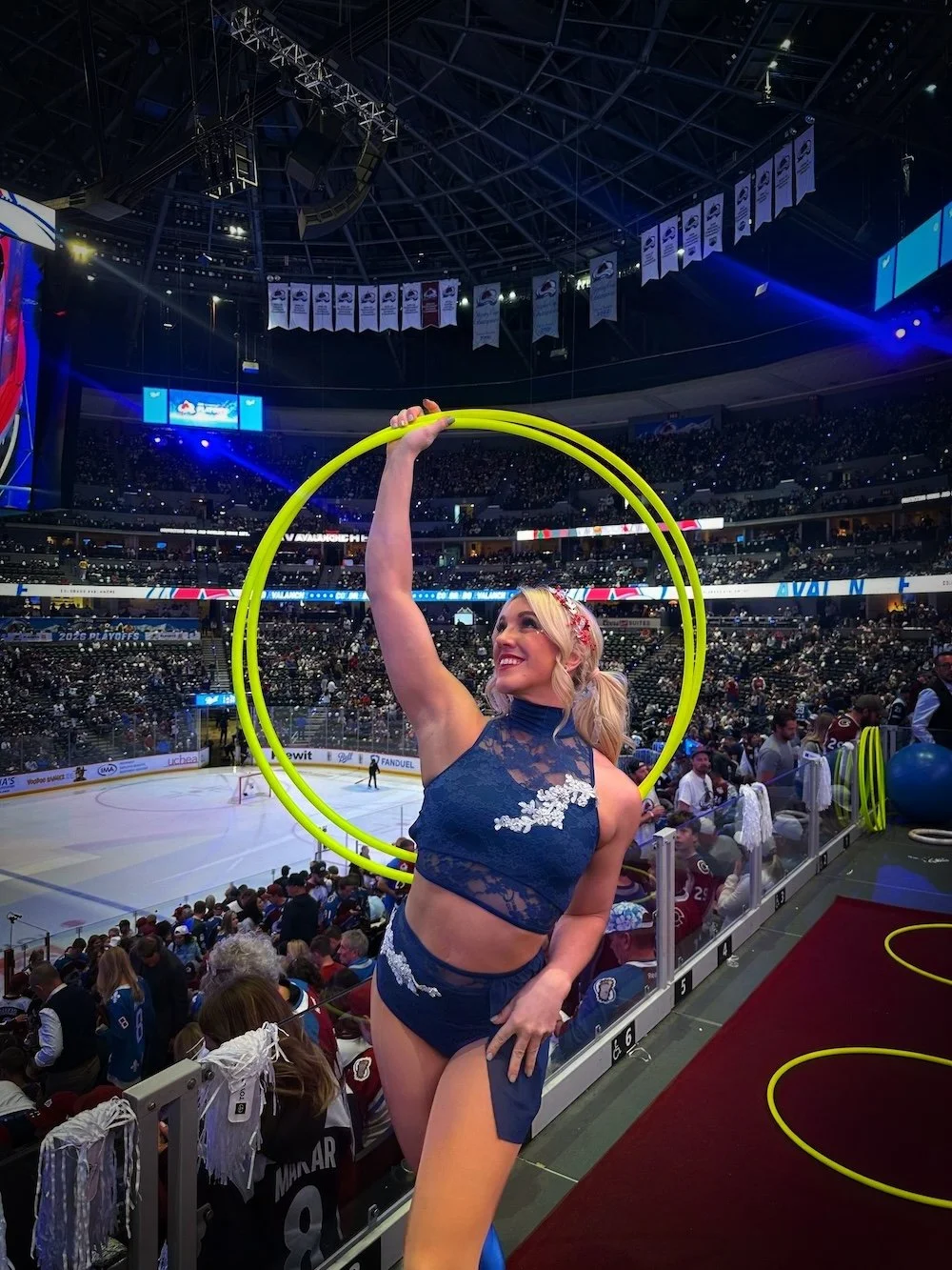 Hockey Intermission Performer Grace Good at the Colorado Avalanche