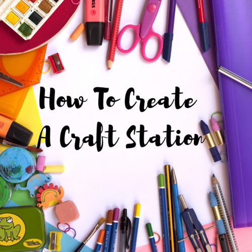 How to Create A Craft Station — The Little Details home + office + digital  organizing studio