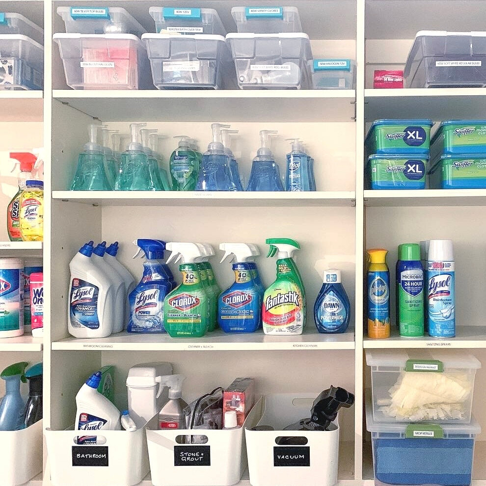 We all know it&rsquo;s time for spring cleaning, but are your cleaning products organized? 🧽 🧹 🧼 Here are a few of our favorite cleaning closet solutions we&rsquo;ve created over the years.