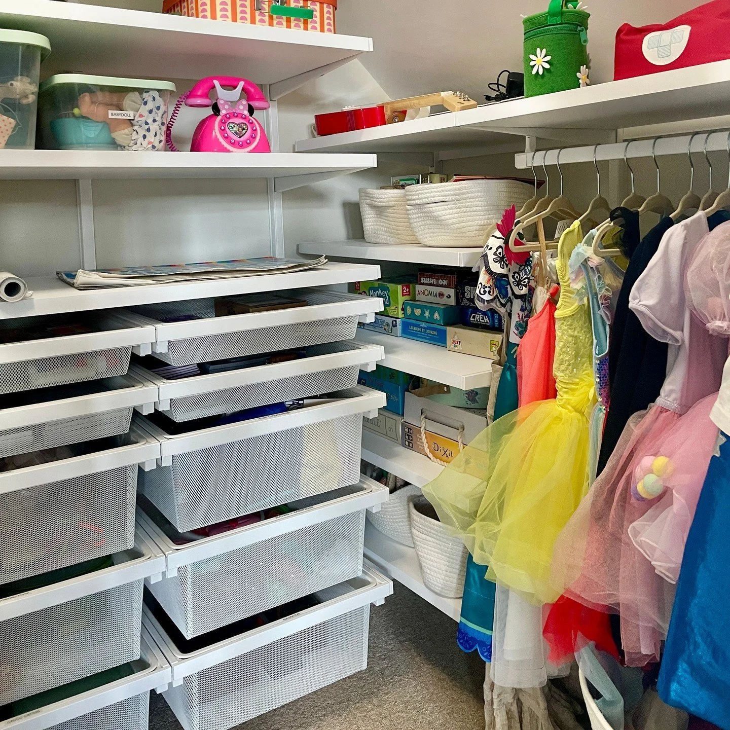 As a professional organizer, I've worked in my fair share of creaky attics, moody basements, and cobwebby corners. So when I stumble upon a bin, a box, or a random bag bursting with a little Halloween magic&mdash;glittery capes, inflatable tacos, a h