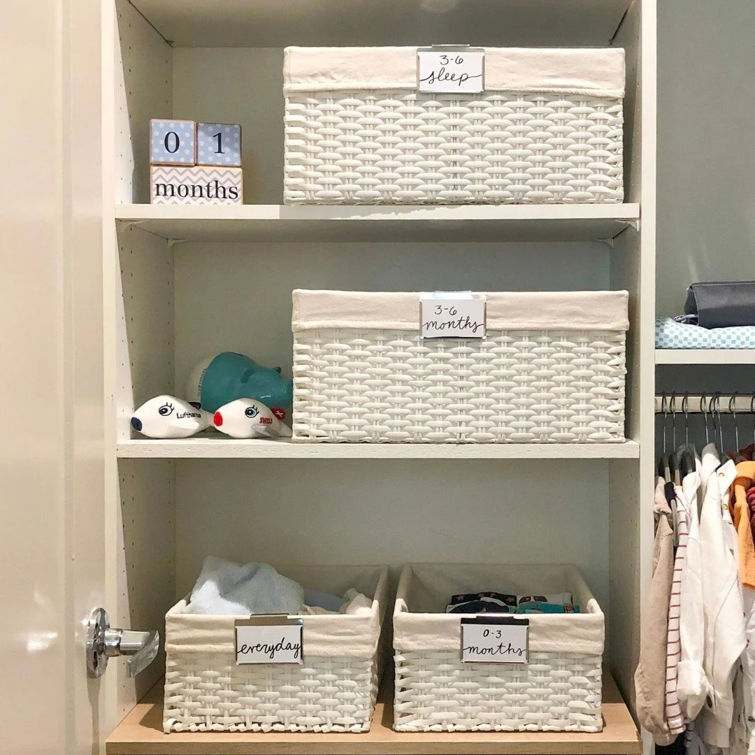 Welcome to the calm corner of babyhood. Every basket earns its label and every shelf tells a story of softness, sleep, and sweet beginnings. This is nursery organizing with heart. 🍼🐣