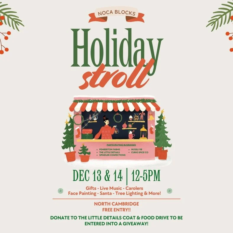 Join us for a fun, festive walk full of lights, treats, and local cheer on Saturday, December 13th and Sunday, December 14th from 12pm-5pm! 

Enjoy the twinkling lights on Mass Ave, discover charming shops and local treats while listening to carolers