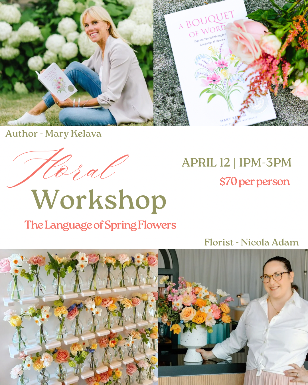 WORKSHOP ANNOUNCEMENT The Language of Spring Flowers