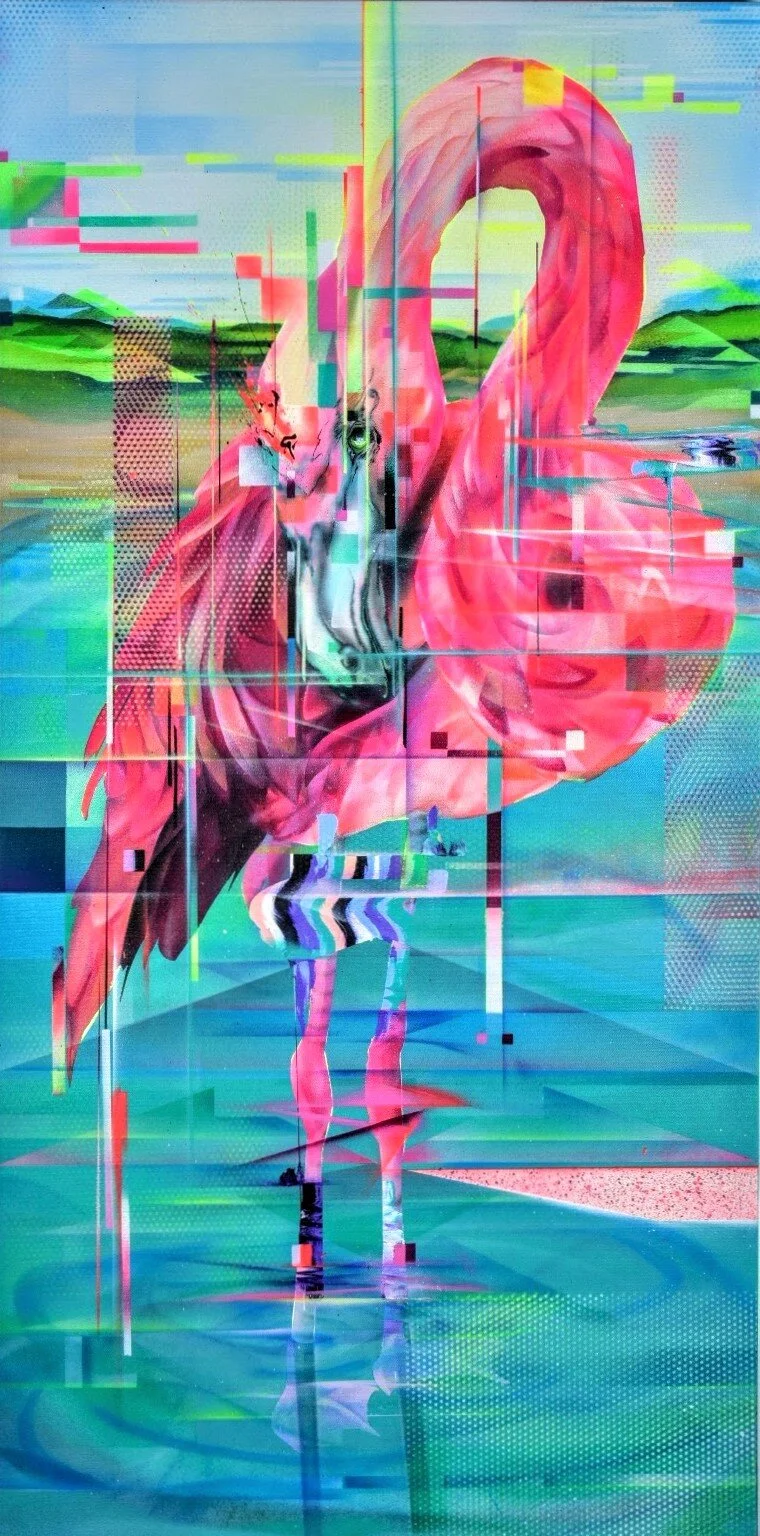 Projection Sequence: Refresh CODECS-  HAND EMBELLISHED PRINT