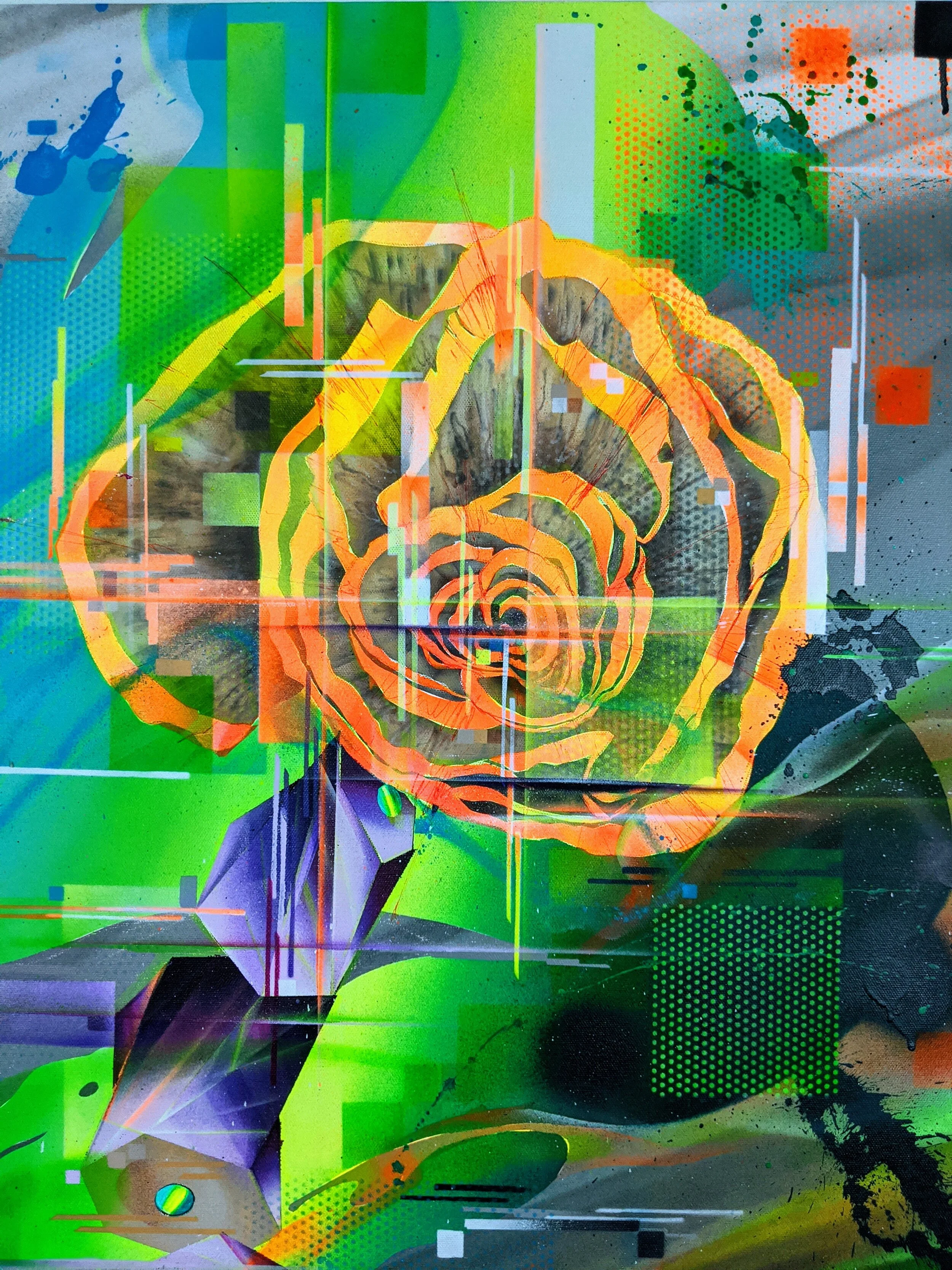 Creative Bloom: CLOSE UP- HAND EMBELLISHED PRINT