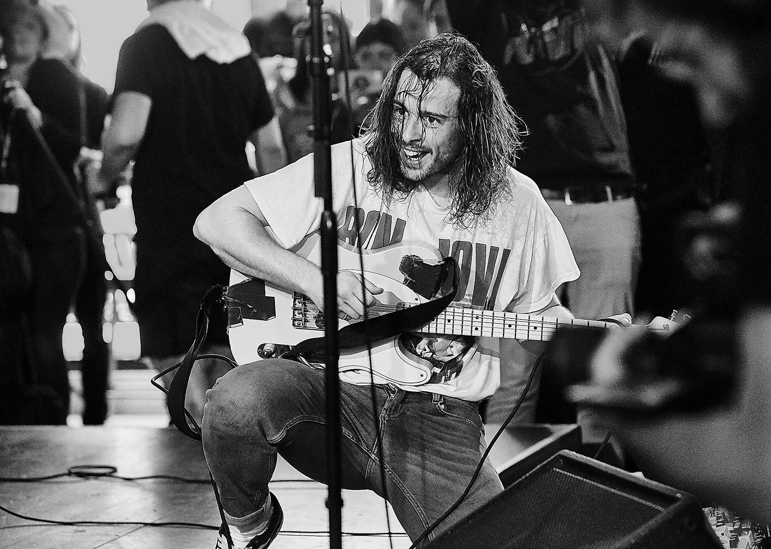 IDLES LEE PUNK ROCK MUSIC PHOTOGRAPHY BLACK AND WHITE BW KEXP GATHERING SPACE