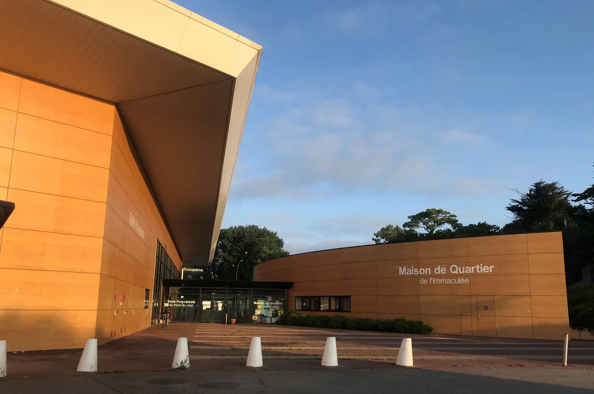 The auditorium where the event was held.