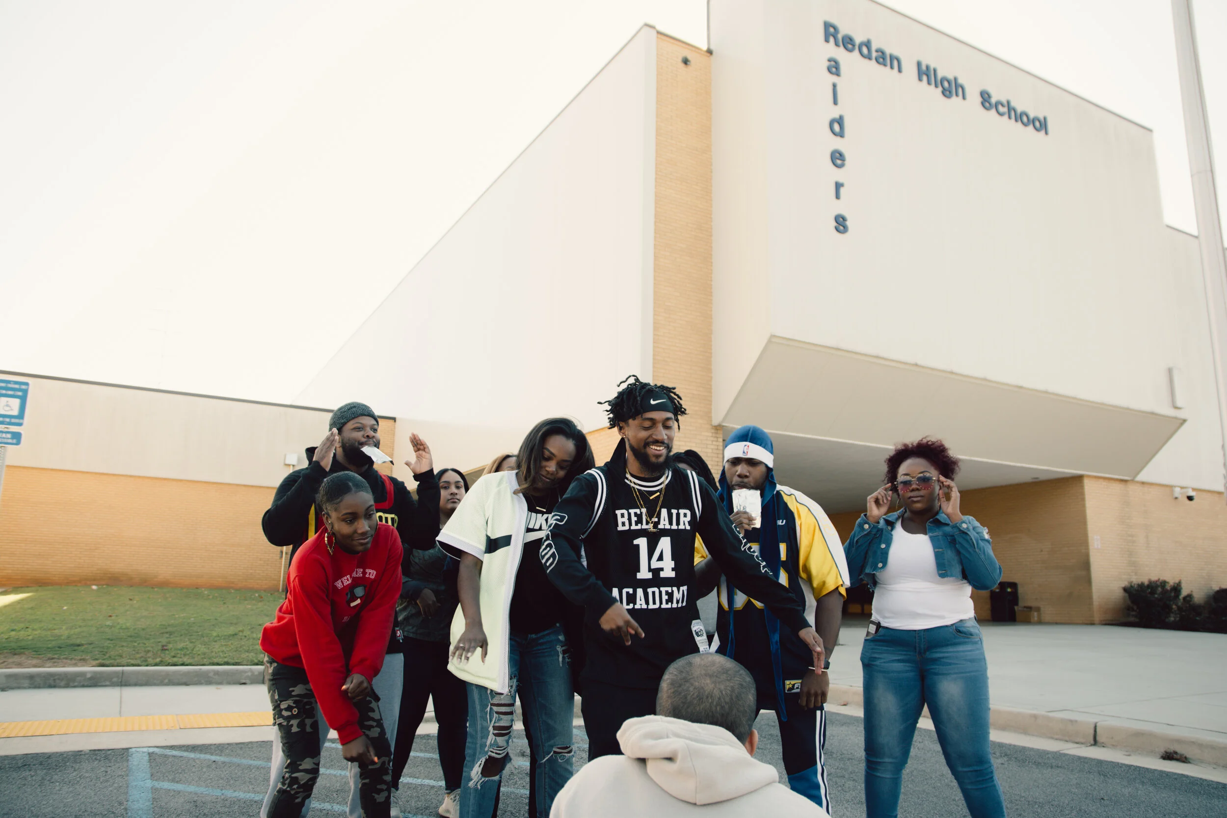 Bakari B. BTS Shoot for &quot;New Energy&quot; Video. Photo Taken By Essence Ransome. Headband By Nike.