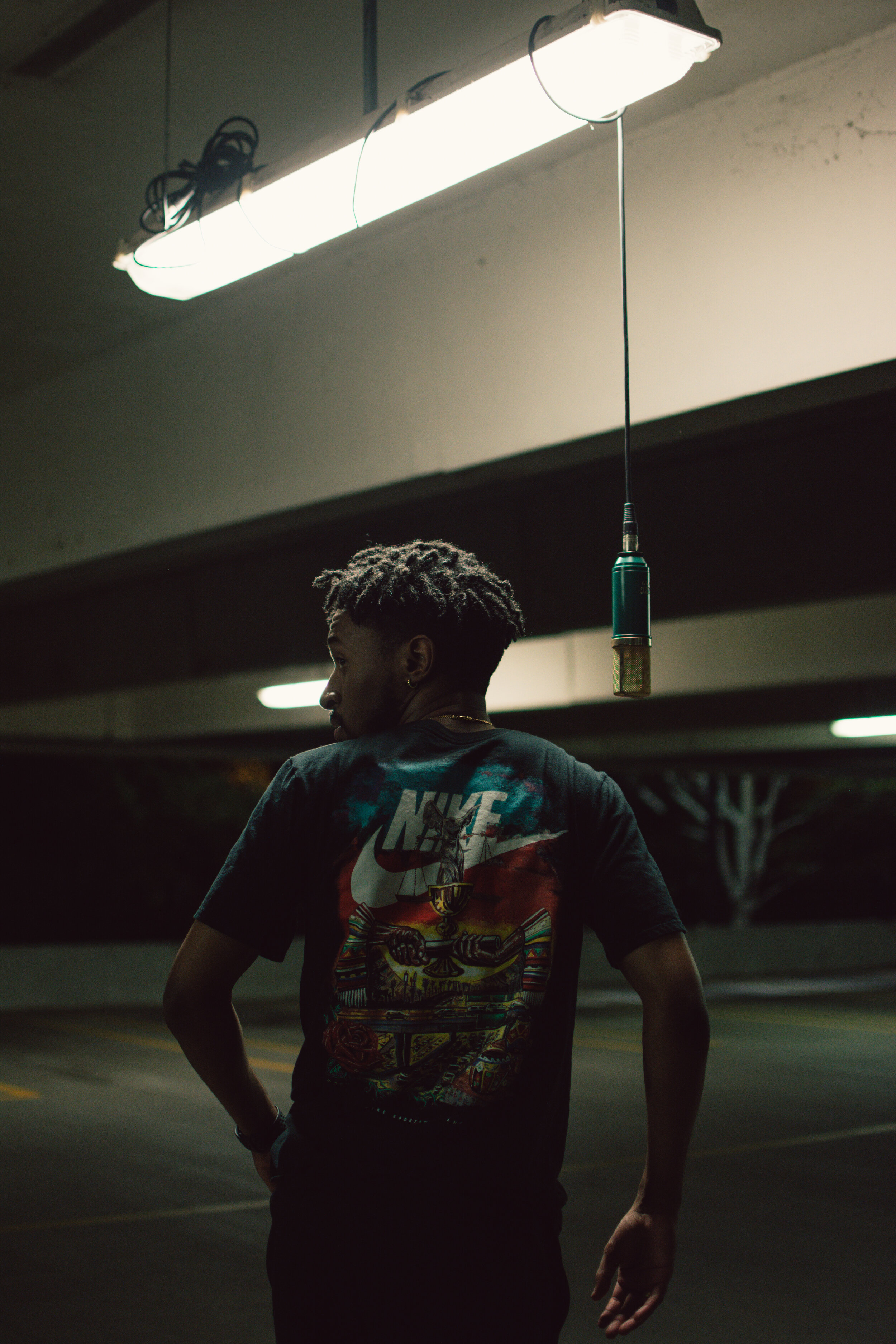 Bakari B. BTS Shoot for &quot;Lean Back: The Massacre&quot; Photo Taken By Essence Ransome; Shirt By Nike