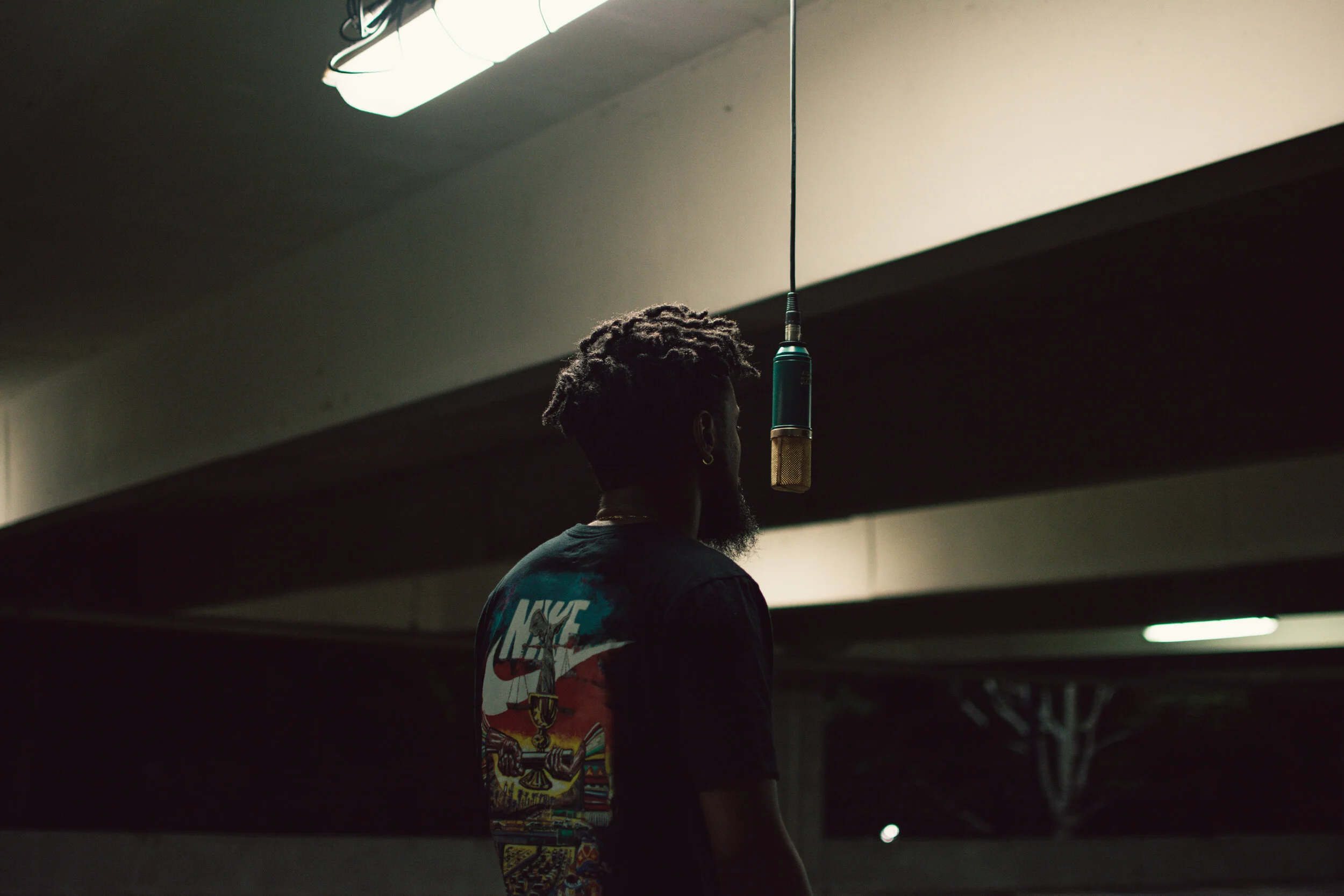 Bakari B. BTS Shoot for &quot;Lean Back: The Massacre&quot; Photo Taken By Essence Ransome; Shirt By Nike