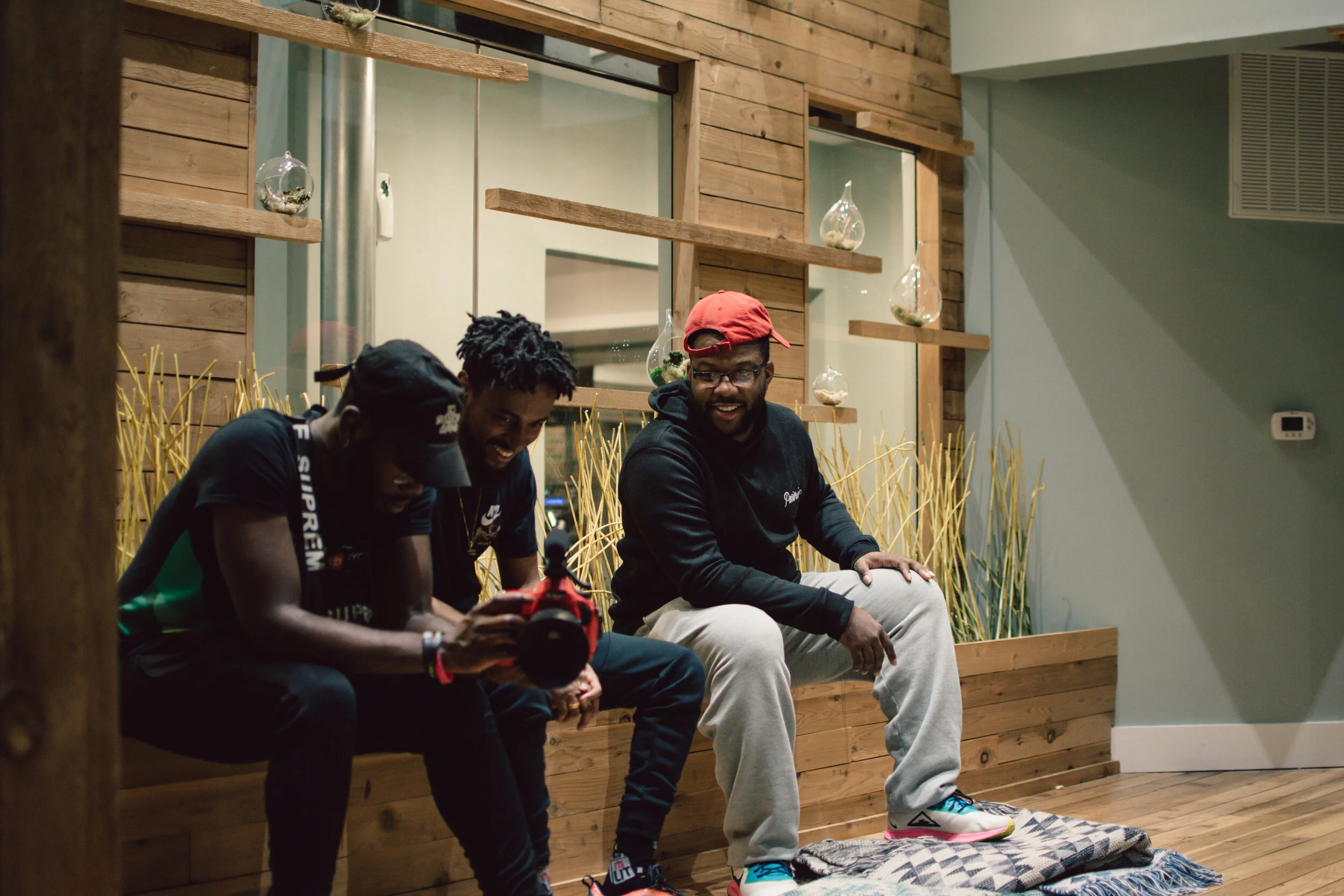 Kola (A.Kola Production), Bakari B., &amp; DJ M3L. BTS for &quot;Lean Back: The Massacre&quot; Photo Taken By Essence Ransome